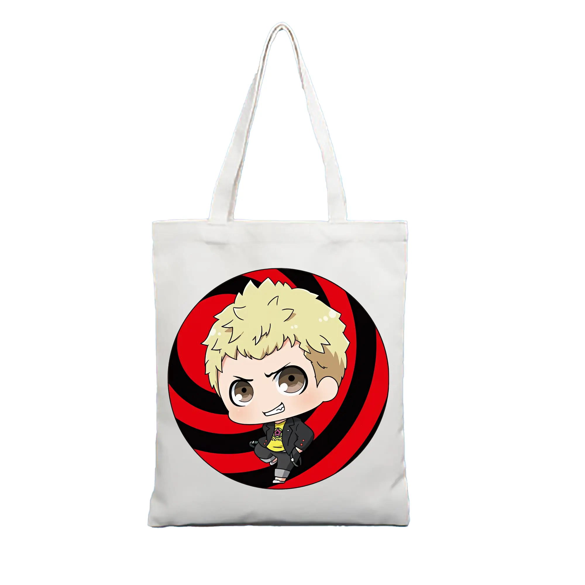 ペルソナ グッズ,坂本竜司 - 縦型キャンバス手提げバッグ（トートバッグ） ・ キャンバス素材 ・ ショッピング用 ・ 軽量 丈夫 お手入れ簡単