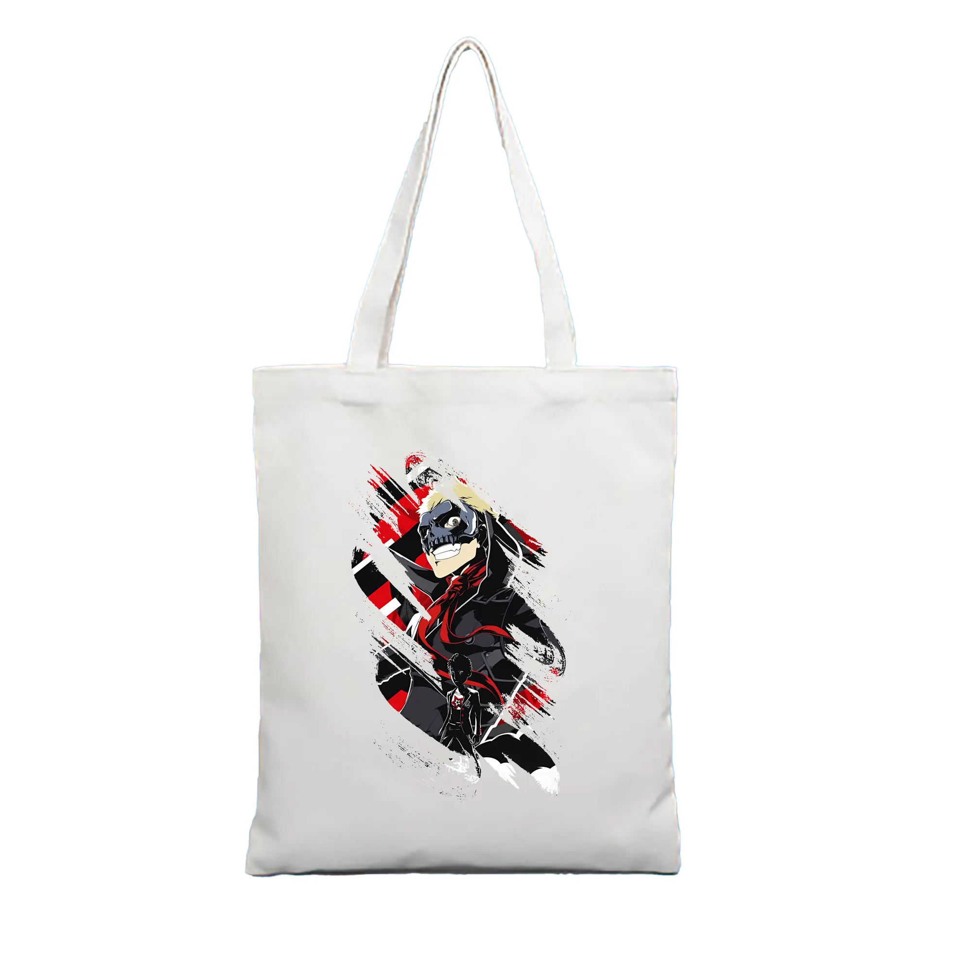 ペルソナ グッズ,坂本竜司 - 縦型キャンバス手提げバッグ（トートバッグ） ・ キャンバス素材 ・ ショッピング用 ・ 軽量 丈夫 お手入れ簡単