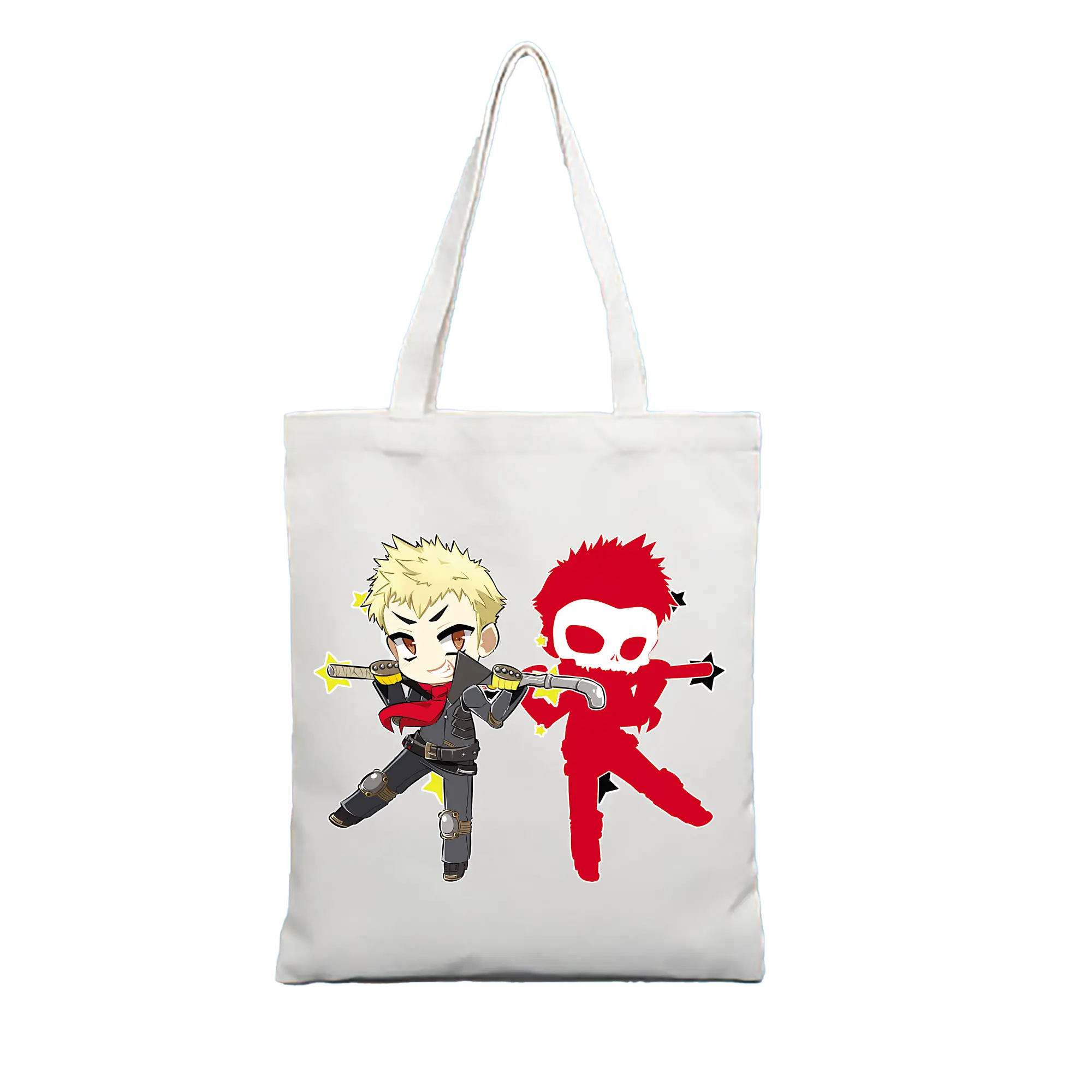 ペルソナ グッズ,坂本竜司 - 縦型キャンバス手提げバッグ（トートバッグ） ・ キャンバス素材 ・ ショッピング用 ・ 軽量 丈夫 お手入れ簡単