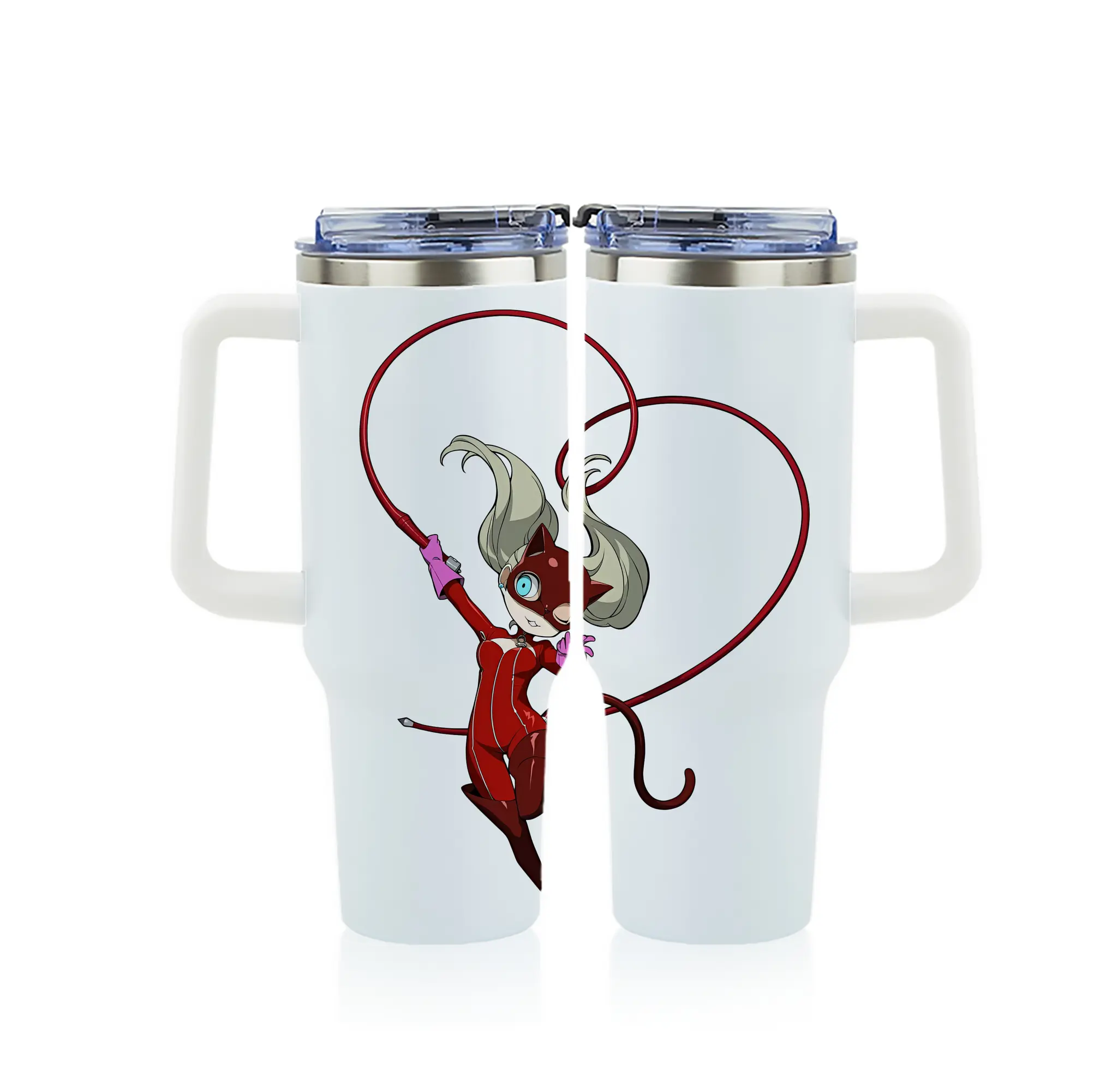 ペルソナ グッズ,高巻杏 - 1200mL フルプリント車用タンブラー ・ 304ステンレス 内側 ・ 201ステンレス 外側 ・ 保温 保冷 ・ 通勤 ドライブ アウトドア用