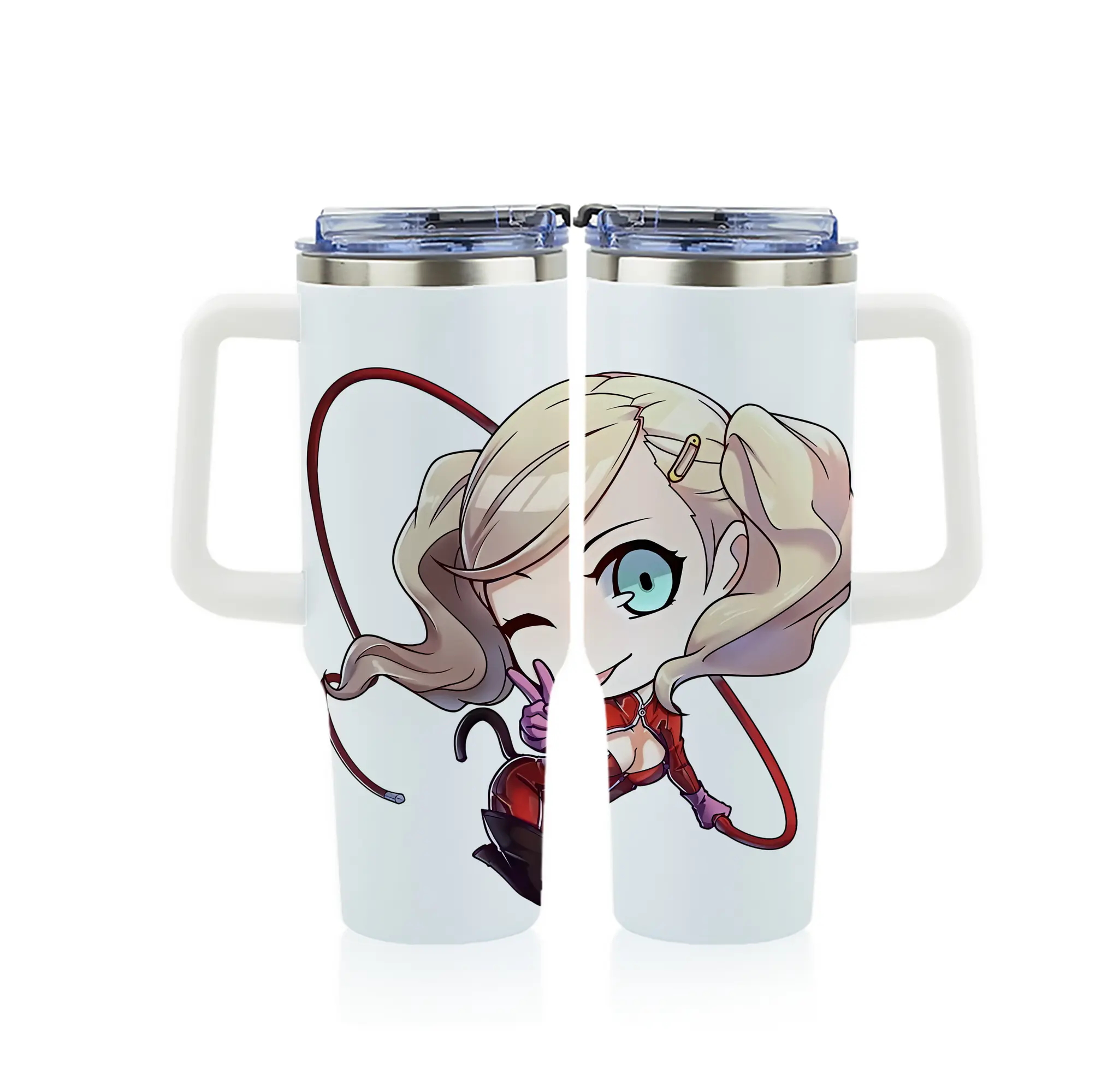 ペルソナ グッズ,高巻杏 - 1200mL フルプリント車用タンブラー ・ 304ステンレス 内側 ・ 201ステンレス 外側 ・ 保温 保冷 ・ 通勤 ドライブ アウトドア用