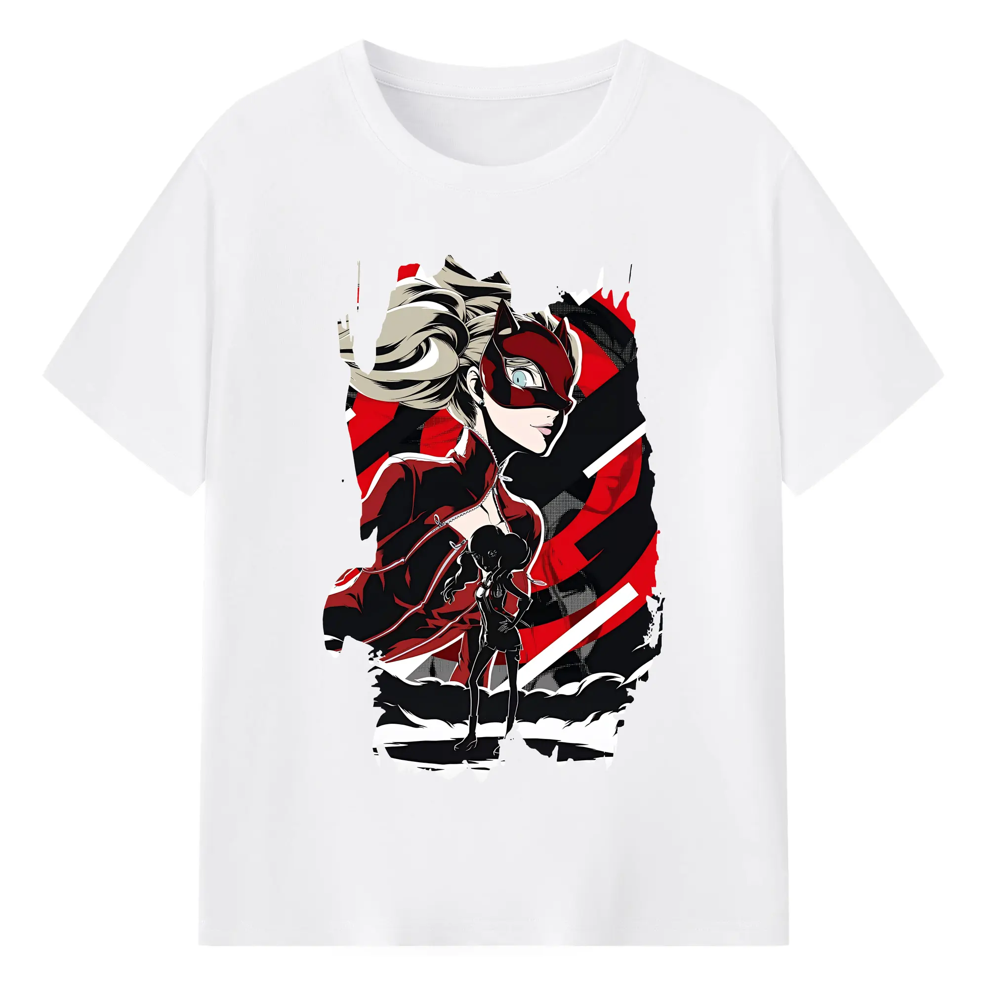 ペルソナ グッズ,高巻杏 - 綿100％ 半袖Tシャツ ・ フロントプリント ・ 快適 通気性 ・ 日常使い 散歩 スポーツ用