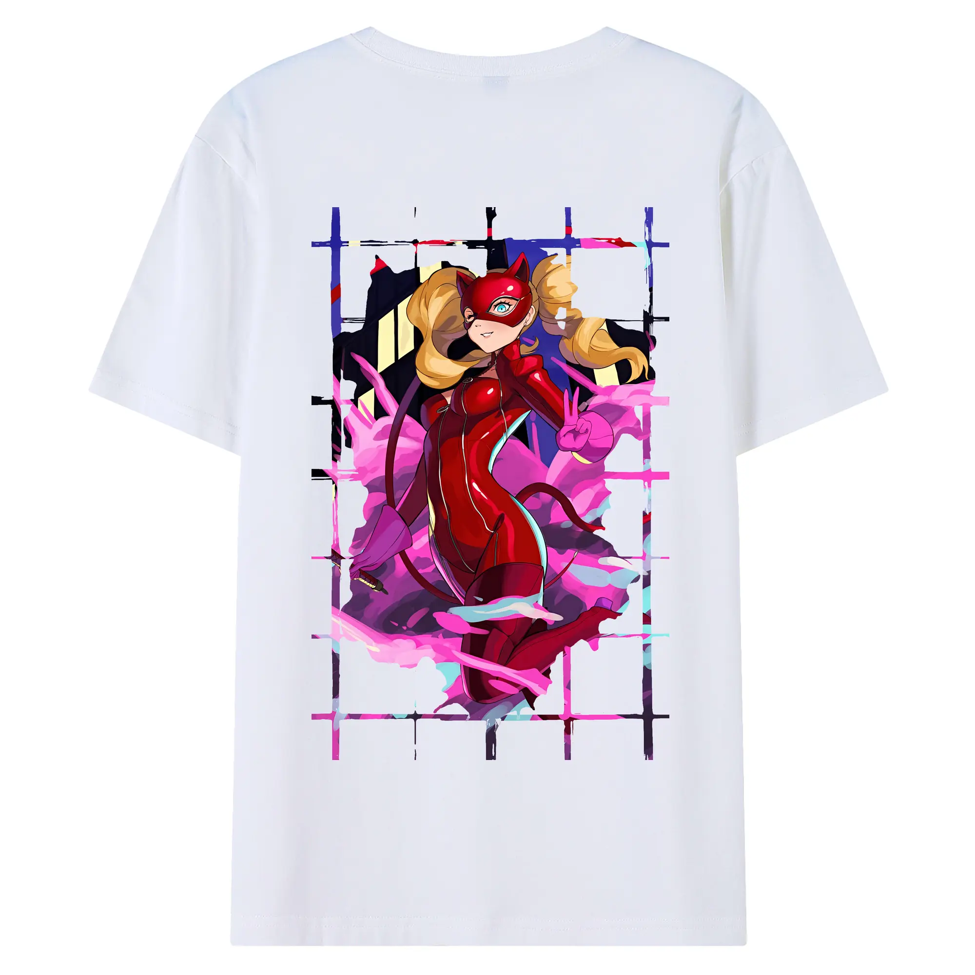 ペルソナ グッズ,高巻杏 - 綿100％ 半袖Tシャツ ・ バックプリント ・ 快適 通気性 ・ 日常使い 散歩 スポーツ用