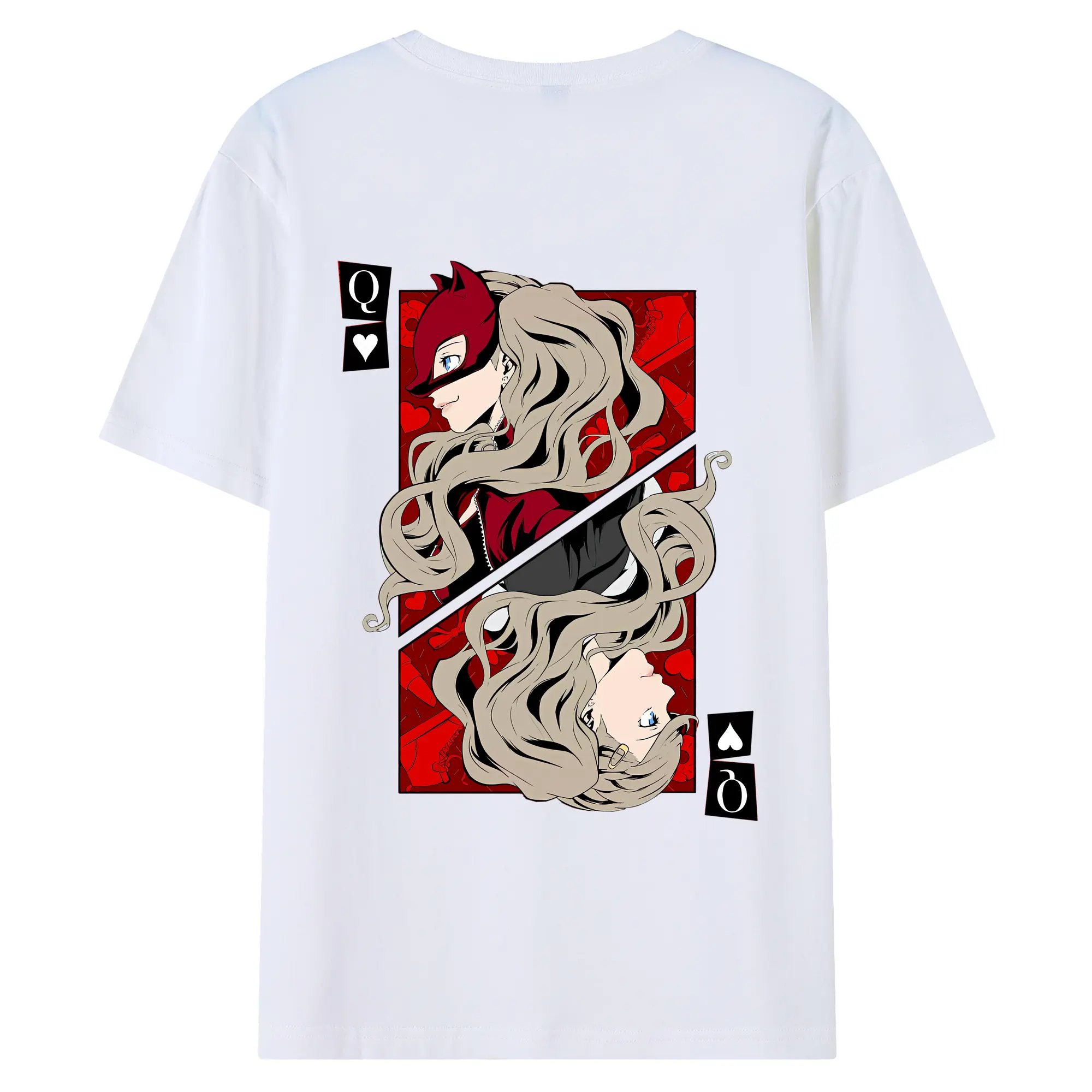 ペルソナ グッズ,高巻杏 - 綿100％ 半袖Tシャツ ・ バックプリント ・ 快適 通気性 ・ 日常使い 散歩 スポーツ用