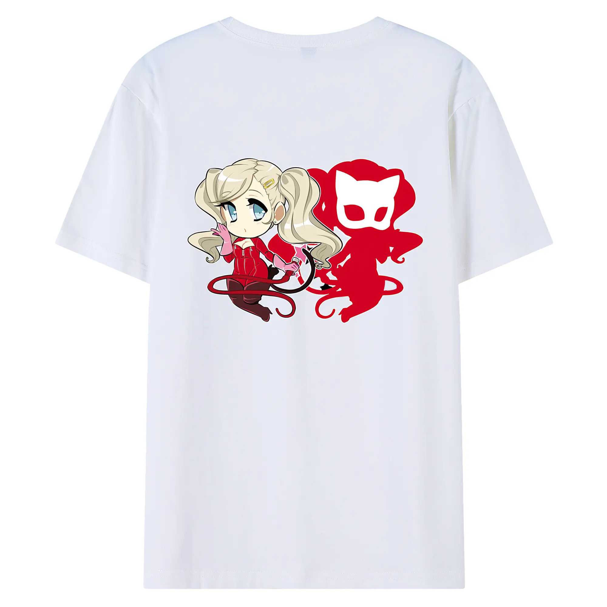 ペルソナ グッズ,高巻杏 - 綿100％ 半袖Tシャツ ・ バックプリント ・ 快適 通気性 ・ 日常使い 散歩 スポーツ用