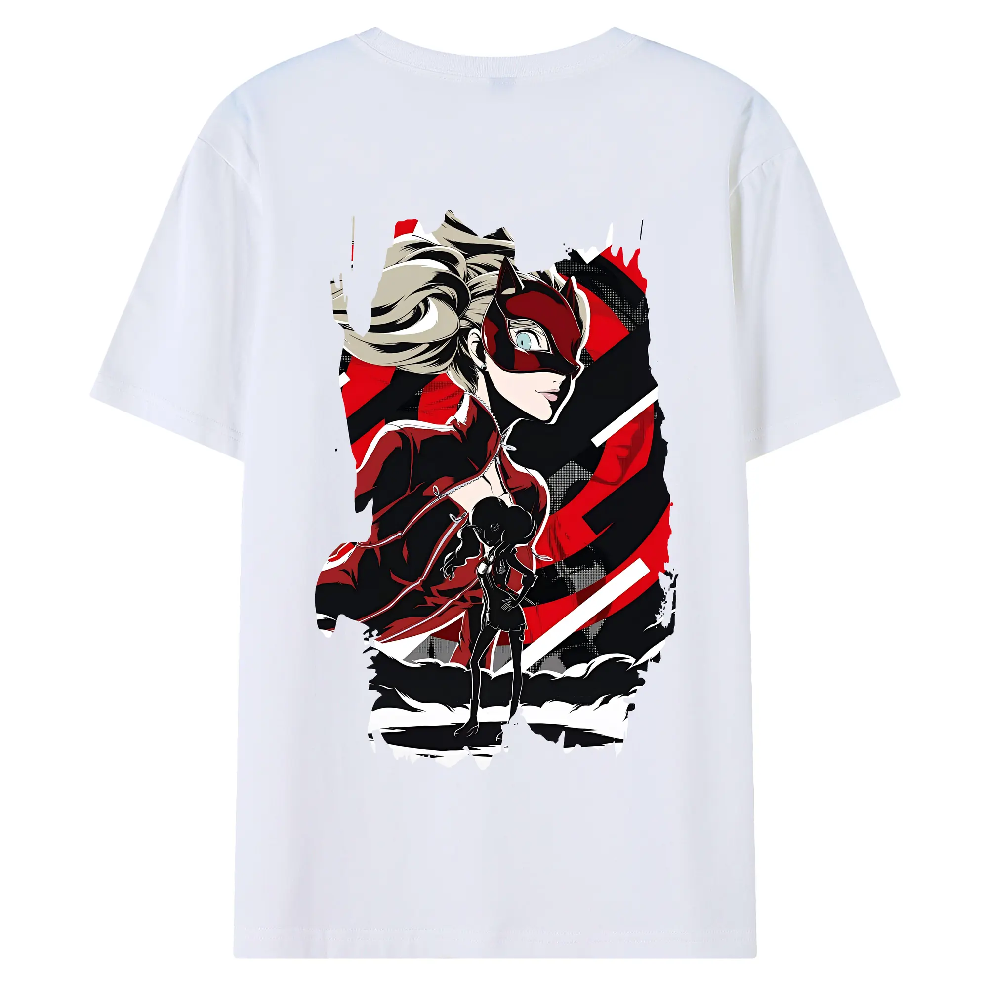 ペルソナ グッズ,高巻杏 - 綿100％ 半袖Tシャツ ・ バックプリント ・ 快適 通気性 ・ 日常使い 散歩 スポーツ用