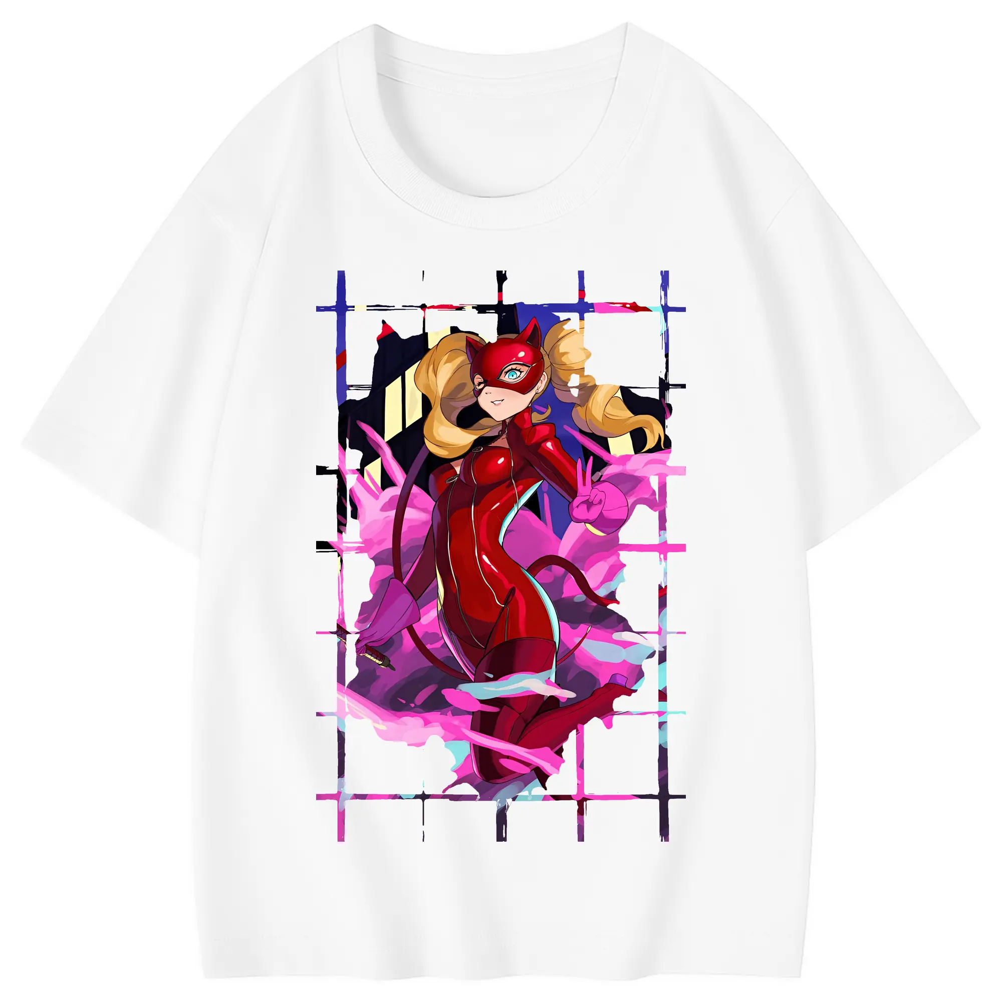 ペルソナ グッズ,高巻杏 - 綿100％ キッズTシャツ ・ フロントプリント ・ 快適 通気性 ・ スポーツ カジュアル 散歩用