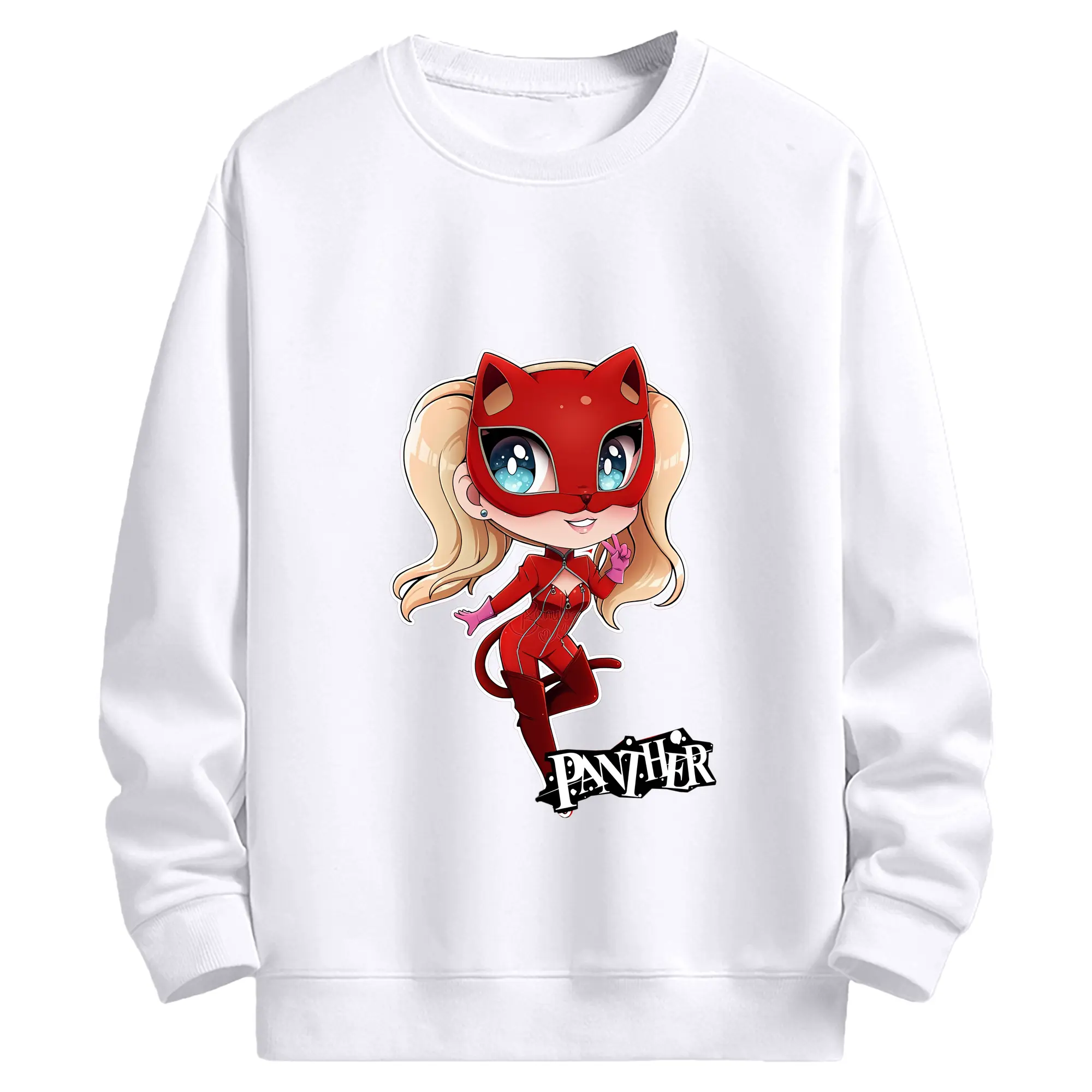 ペルソナ グッズ,高巻杏 - 高品質 クルーネック スウェット ・ コットン59％ ポリエステル41％ ・ ユニセックス 長袖 トレーナー ・ カジュアル デイリー スポーツ 散歩用