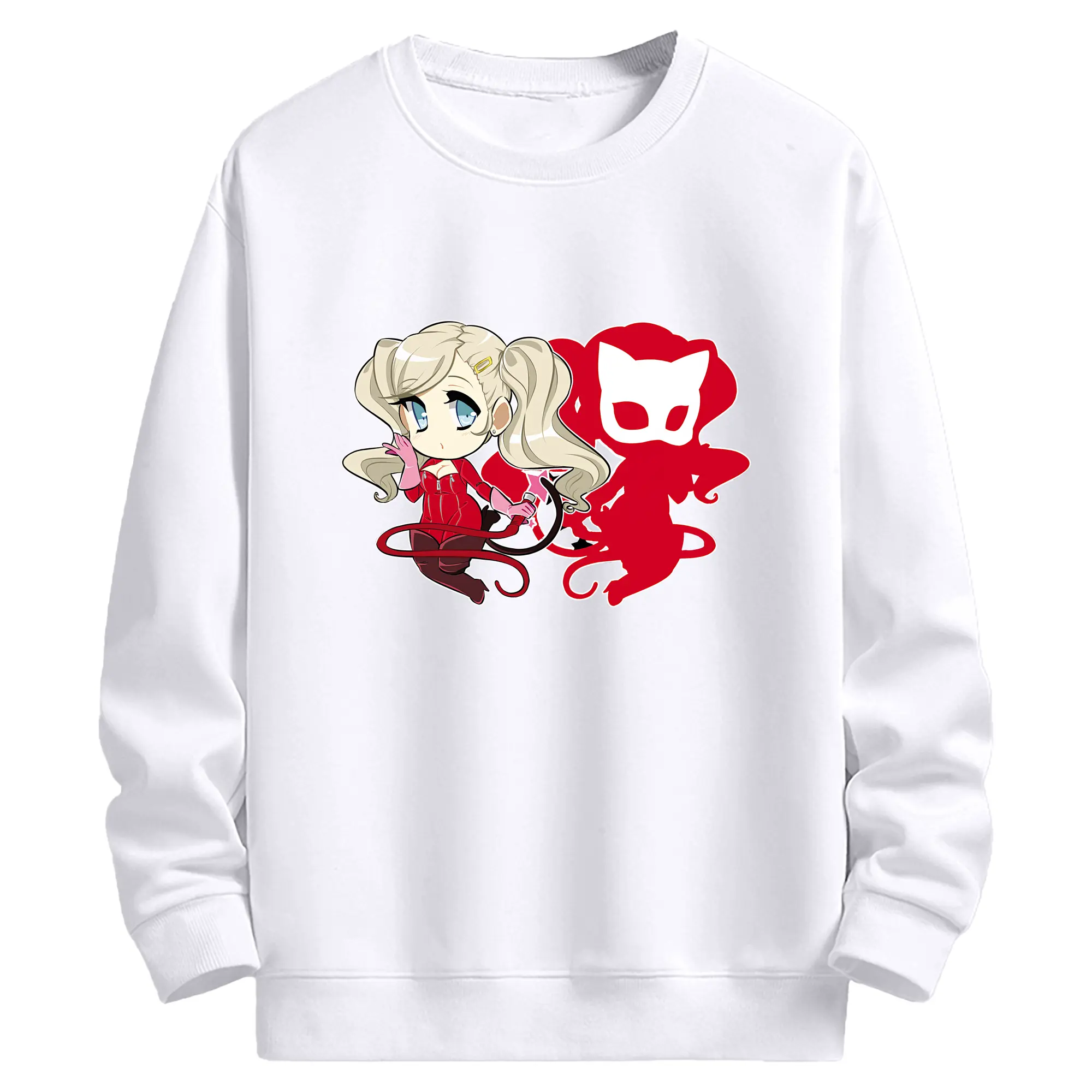 ペルソナ グッズ,高巻杏 - 高品質 クルーネック スウェット ・ コットン59％ ポリエステル41％ ・ ユニセックス 長袖 トレーナー ・ カジュアル デイリー スポーツ 散歩用