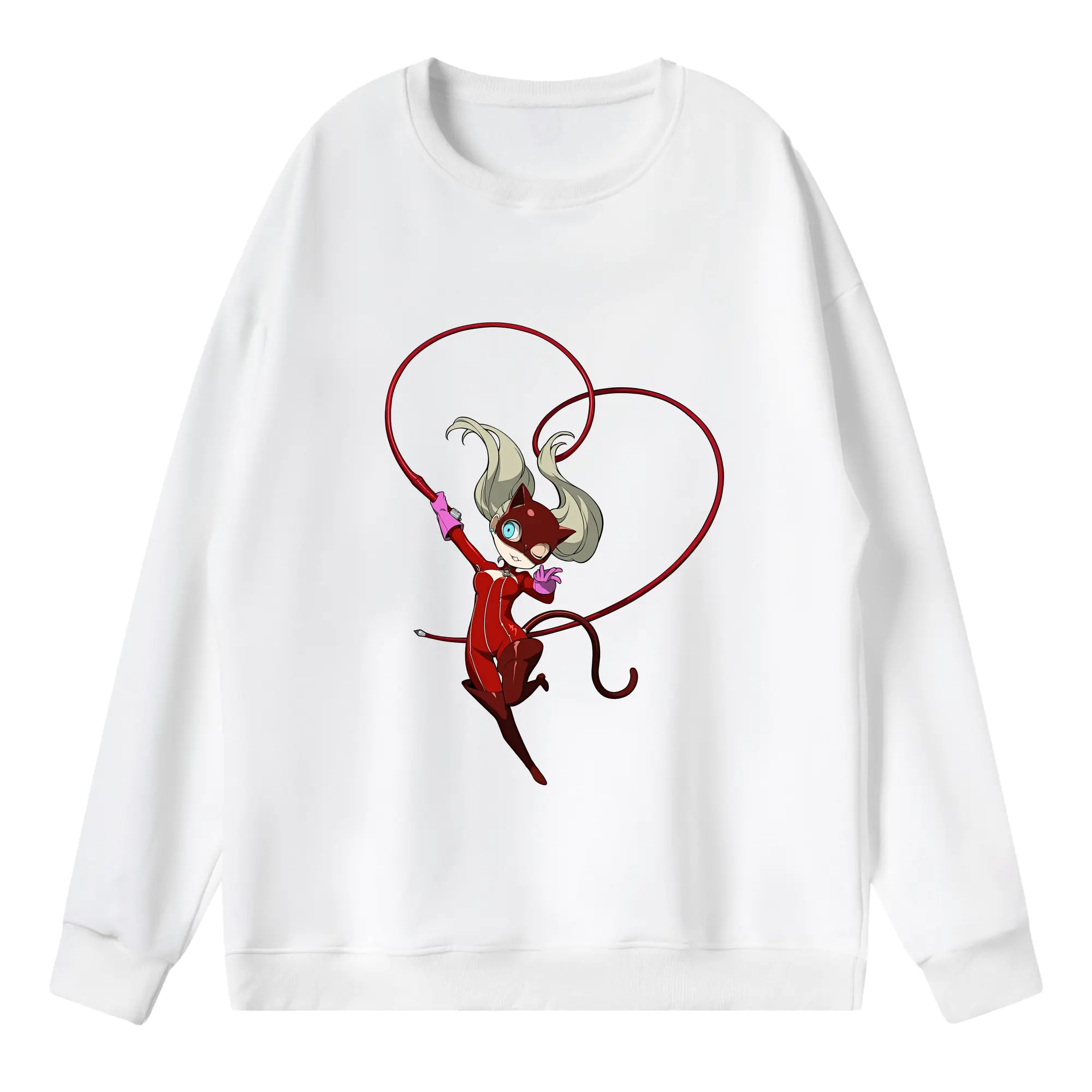 ペルソナ グッズ,高巻杏 - 薄手 クルーネック スウェット 裏毛260g · ポリエステル 春秋向け カジュアル 男女兼用 · トレーナー デイリー スポーツ 散歩に最適