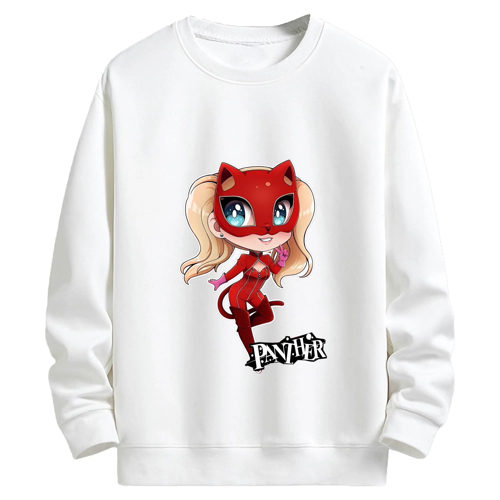 ペルソナ グッズ,高巻杏 - キッズ クルーネックスウェットシャツ ・ フロントプリント ・ 綿80％ ポリエステル20％ ・ 快適 通学 スポーツ 日常使い お散歩用