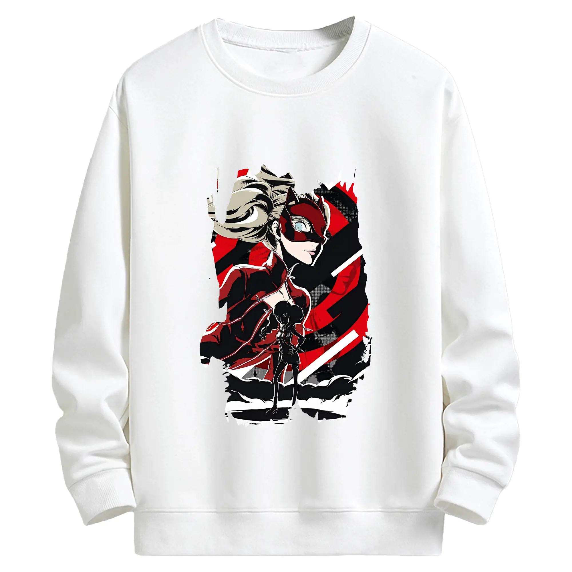 ペルソナ グッズ,高巻杏 - キッズ クルーネックスウェットシャツ ・ フロントプリント ・ 綿80％ ポリエステル20％ ・ 快適 通学 スポーツ 日常使い お散歩用