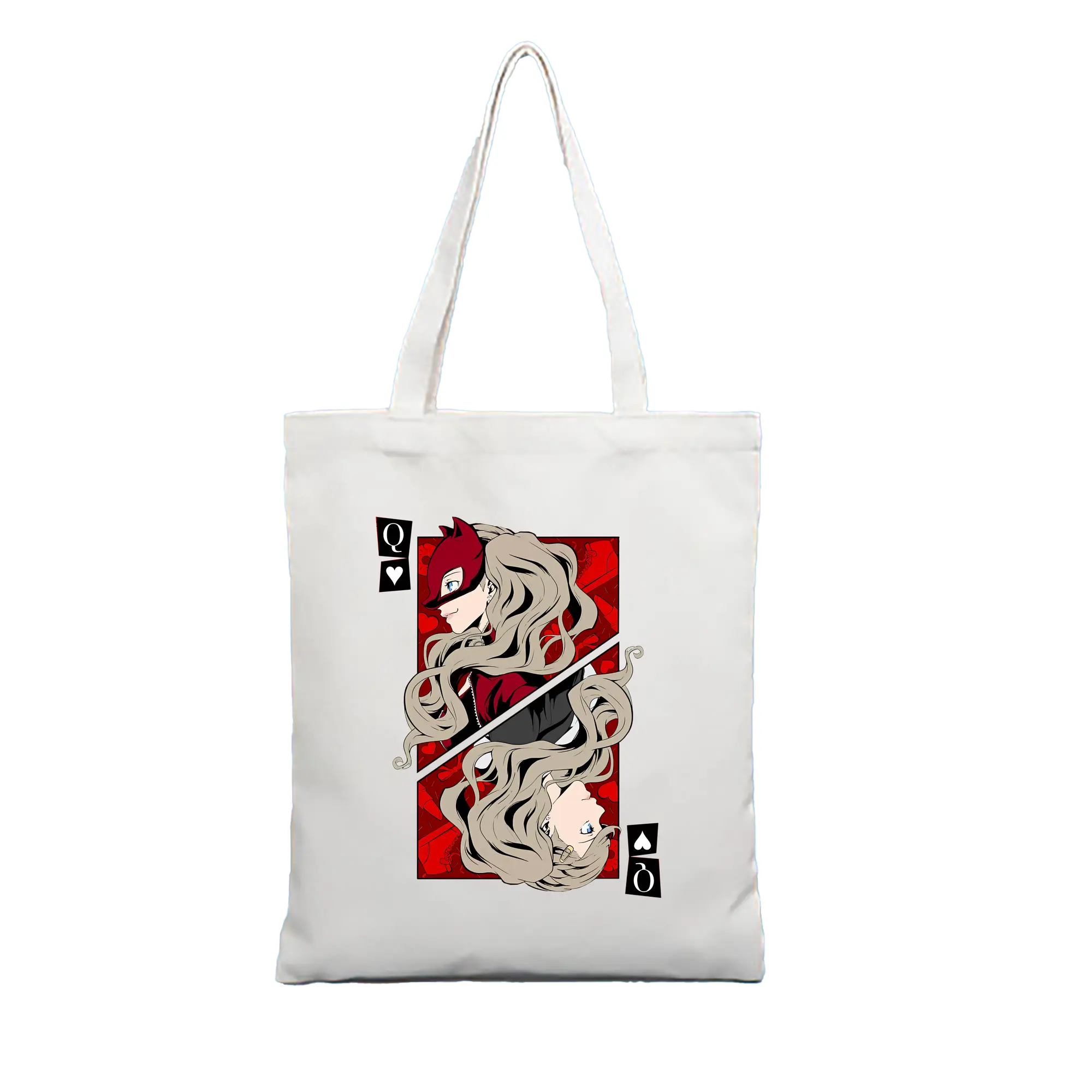 ペルソナ グッズ,高巻杏 - 縦型キャンバス手提げバッグ（トートバッグ） ・ キャンバス素材 ・ ショッピング用 ・ 軽量 丈夫 お手入れ簡単