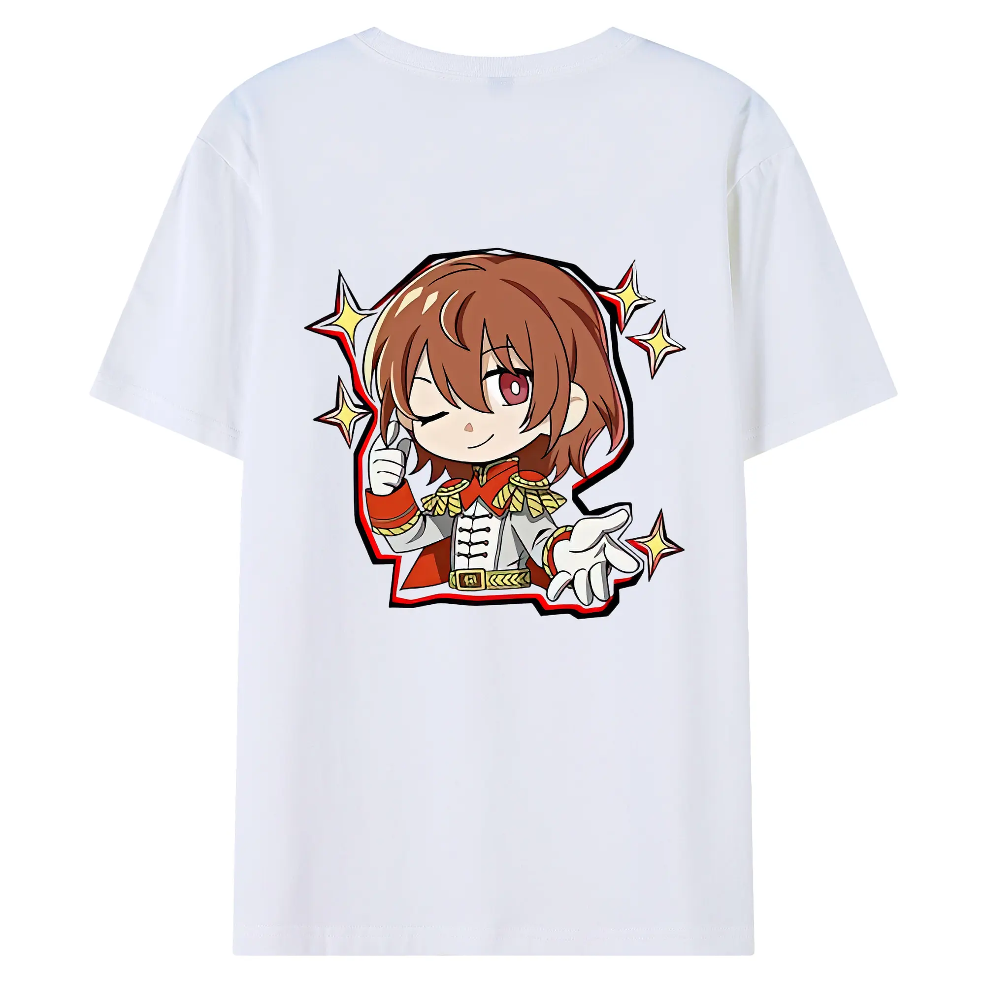 ペルソナ グッズ,明智吾郎 - 綿100％ 半袖Tシャツ ・ バックプリント ・ 快適 通気性 ・ 日常使い 散歩 スポーツ用