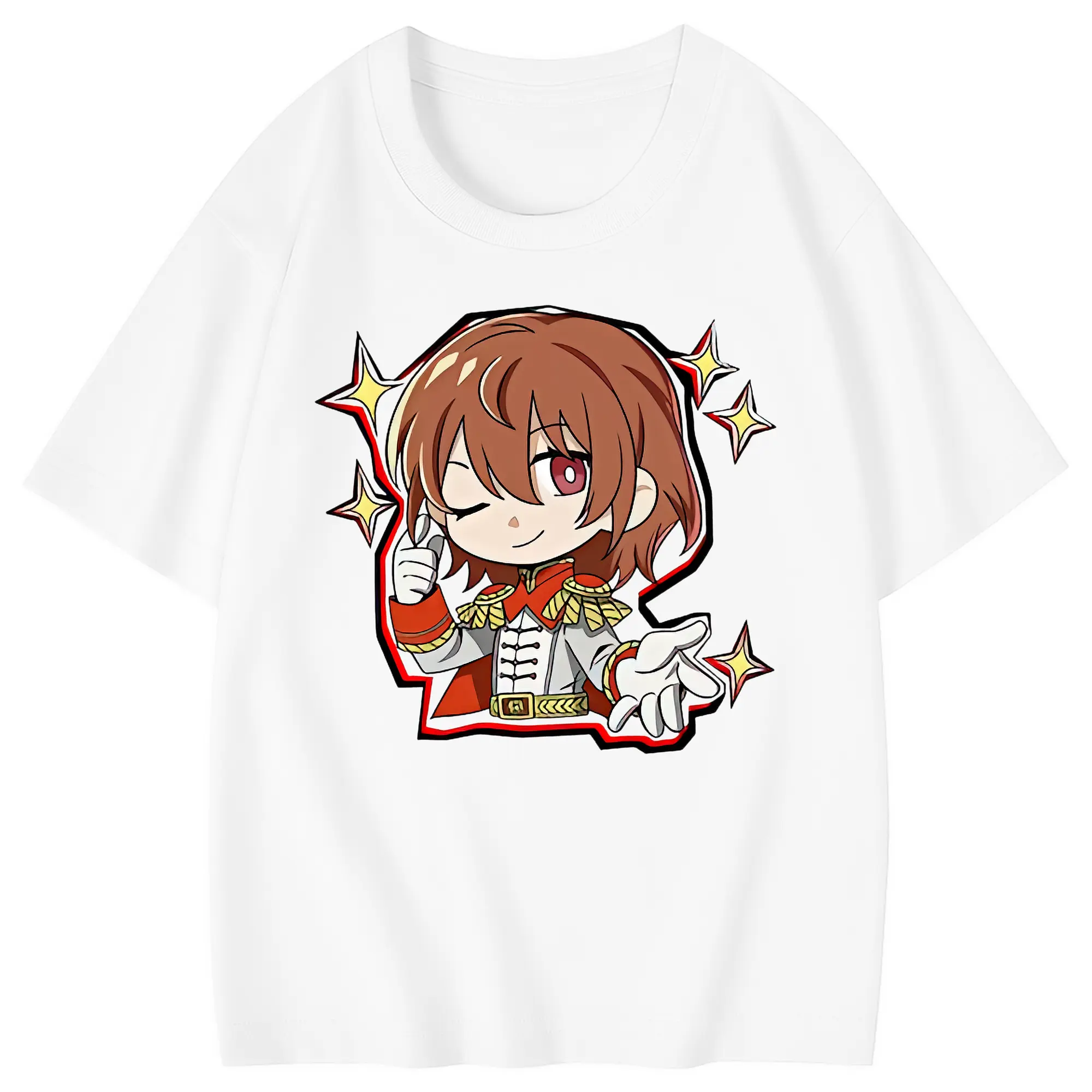 ペルソナ グッズ,明智吾郎 - 綿100％ キッズTシャツ ・ フロントプリント ・ 快適 通気性 ・ スポーツ カジュアル 散歩用
