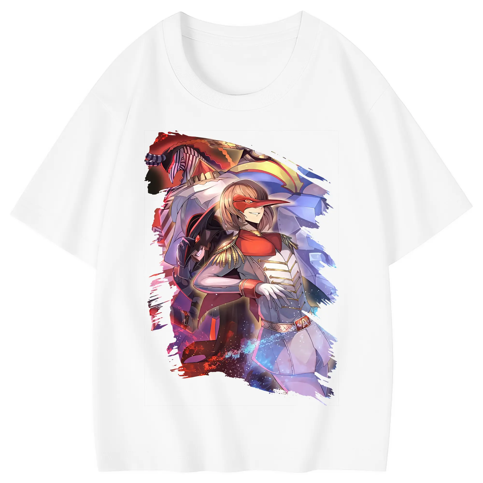 ペルソナ グッズ,明智吾郎 - 綿100％ キッズTシャツ ・ フロントプリント ・ 快適 通気性 ・ スポーツ カジュアル 散歩用