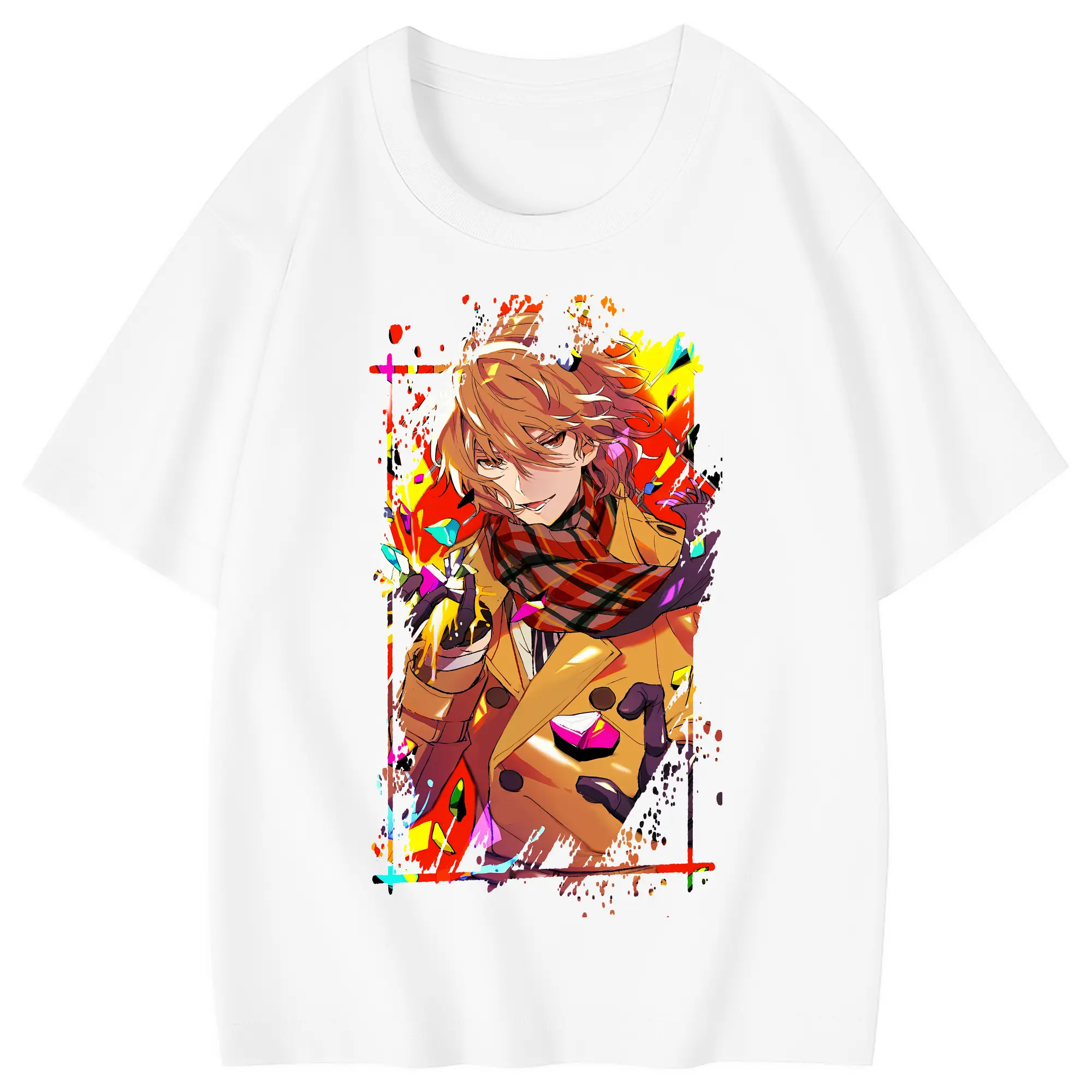 ペルソナ グッズ,明智吾郎 - 綿100％ キッズTシャツ ・ フロントプリント ・ 快適 通気性 ・ スポーツ カジュアル 散歩用