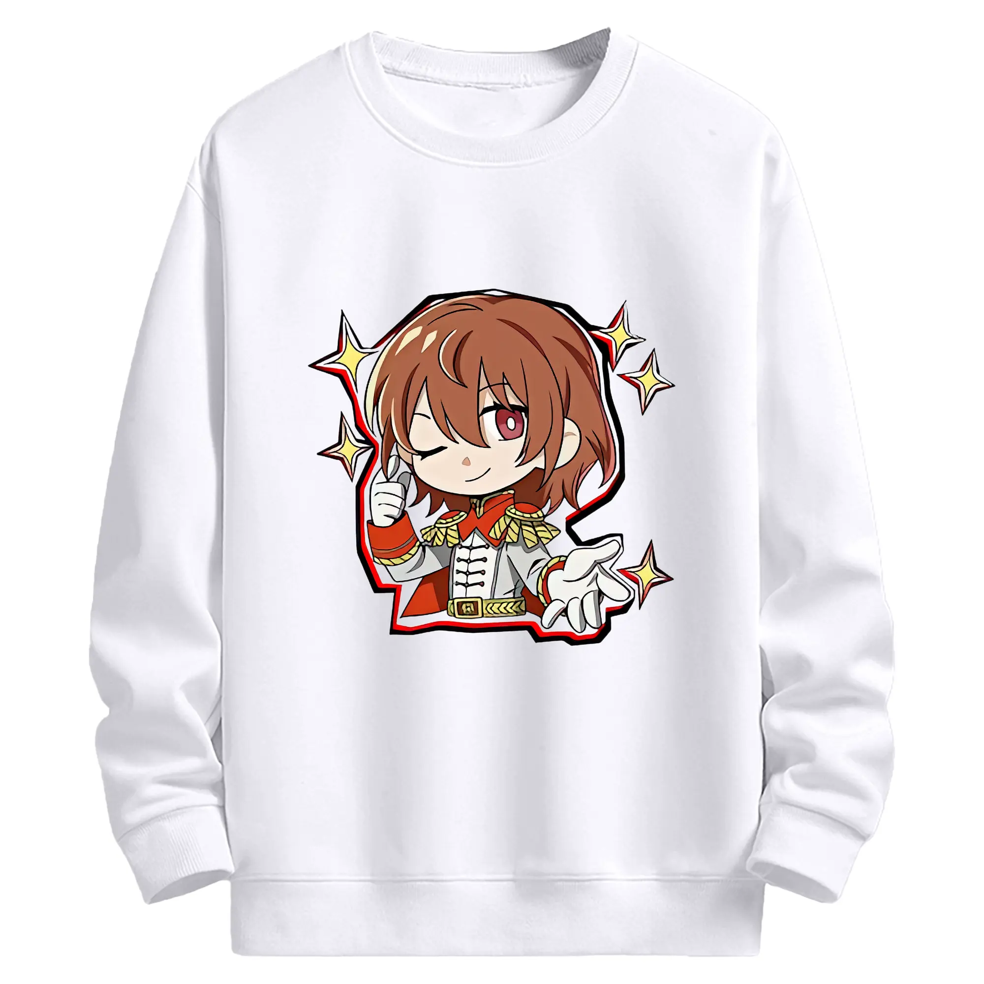 ペルソナ グッズ,明智吾郎 - 高品質 クルーネック スウェット ・ コットン59％ ポリエステル41％ ・ ユニセックス 長袖 トレーナー ・ カジュアル デイリー スポーツ 散歩用