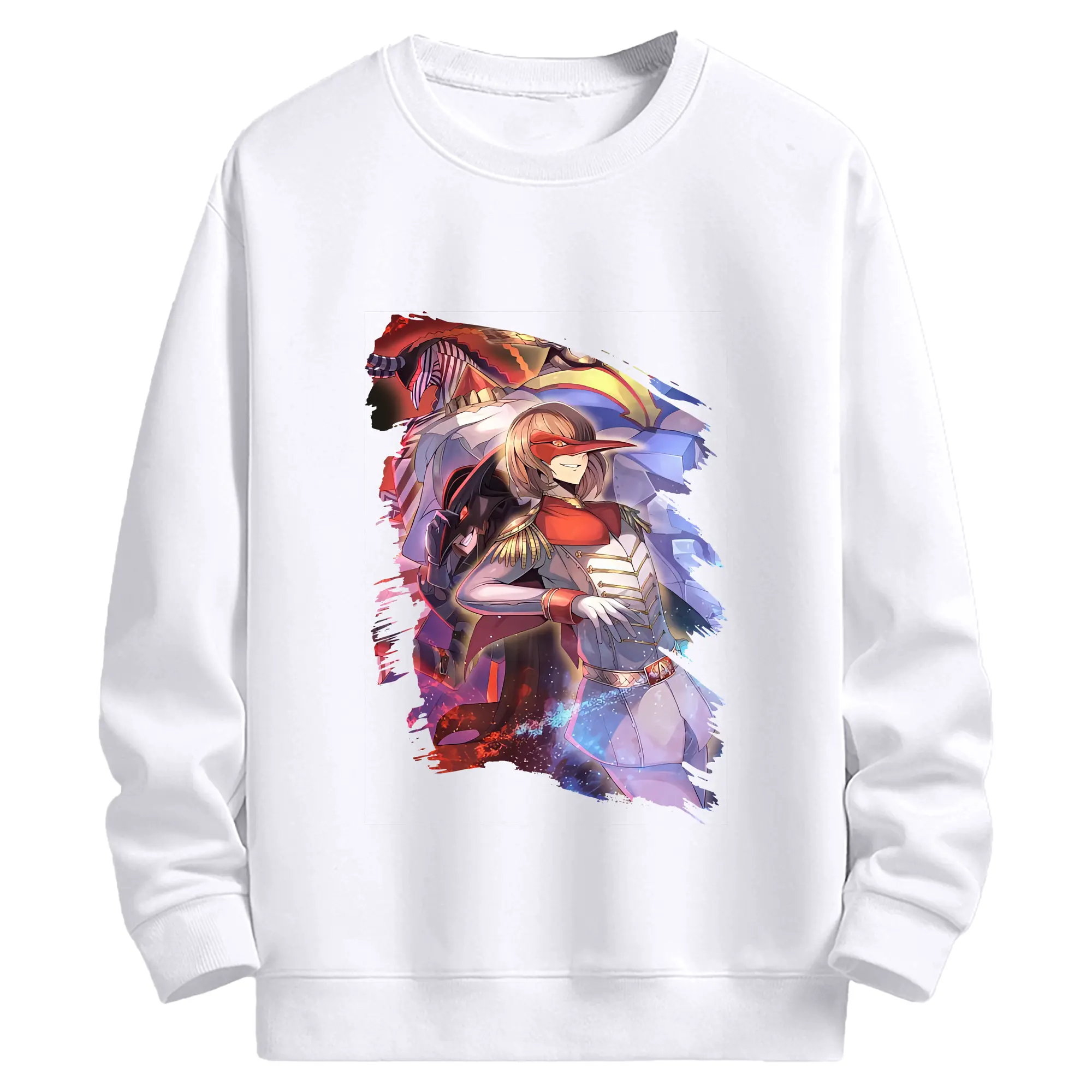 ペルソナ グッズ,明智吾郎 - 高品質 クルーネック スウェット ・ コットン59％ ポリエステル41％ ・ ユニセックス 長袖 トレーナー ・ カジュアル デイリー スポーツ 散歩用