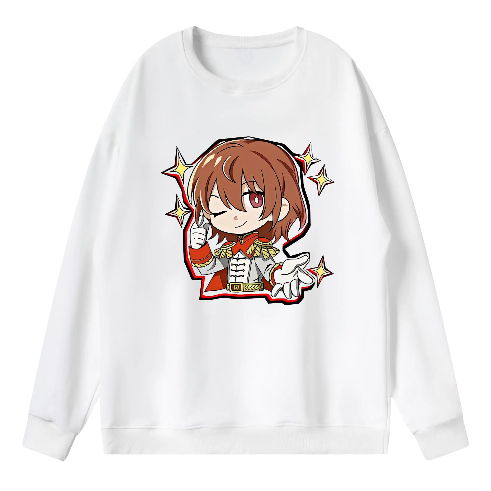 ペルソナ グッズ,明智吾郎 - 薄手 クルーネック スウェット 裏毛260g · ポリエステル 春秋向け カジュアル 男女兼用 · トレーナー デイリー スポーツ 散歩に最適