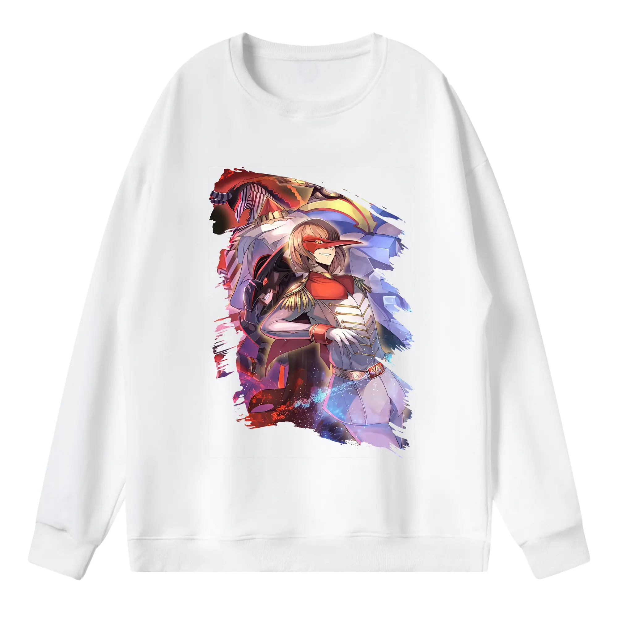 ペルソナ グッズ,明智吾郎 - 薄手 クルーネック スウェット 裏毛260g · ポリエステル 春秋向け カジュアル 男女兼用 · トレーナー デイリー スポーツ 散歩に最適