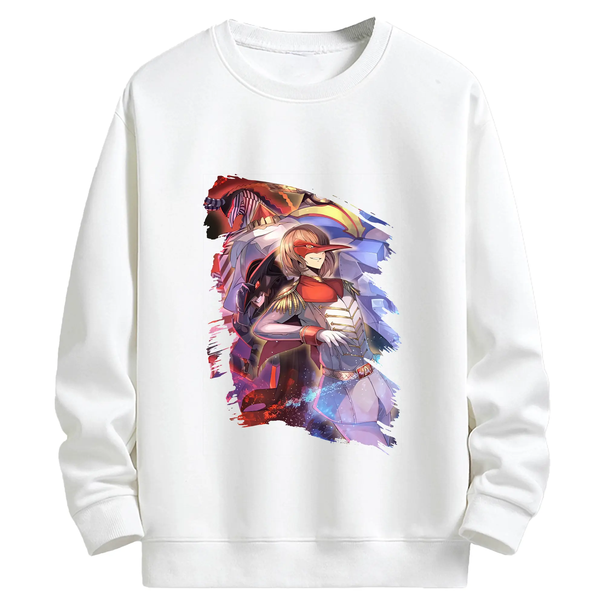 ペルソナ グッズ,明智吾郎 - キッズ クルーネックスウェットシャツ ・ フロントプリント ・ 綿80％ ポリエステル20％ ・ 快適 通学 スポーツ 日常使い お散歩用