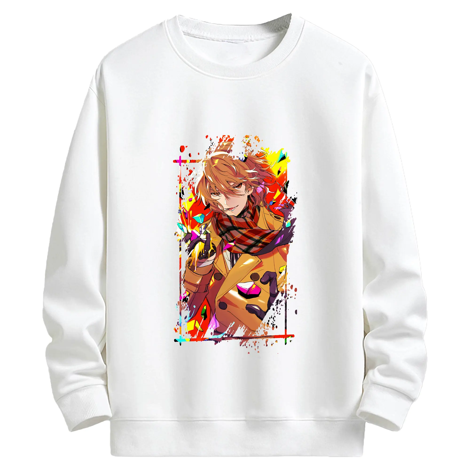 ペルソナ グッズ,明智吾郎 - キッズ クルーネックスウェットシャツ ・ フロントプリント ・ 綿80％ ポリエステル20％ ・ 快適 通学 スポーツ 日常使い お散歩用