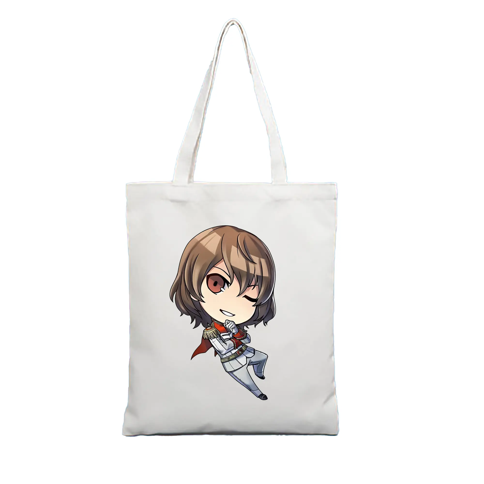 ペルソナ グッズ,明智吾郎 - 縦型キャンバス手提げバッグ（トートバッグ） ・ キャンバス素材 ・ ショッピング用 ・ 軽量 丈夫 お手入れ簡単