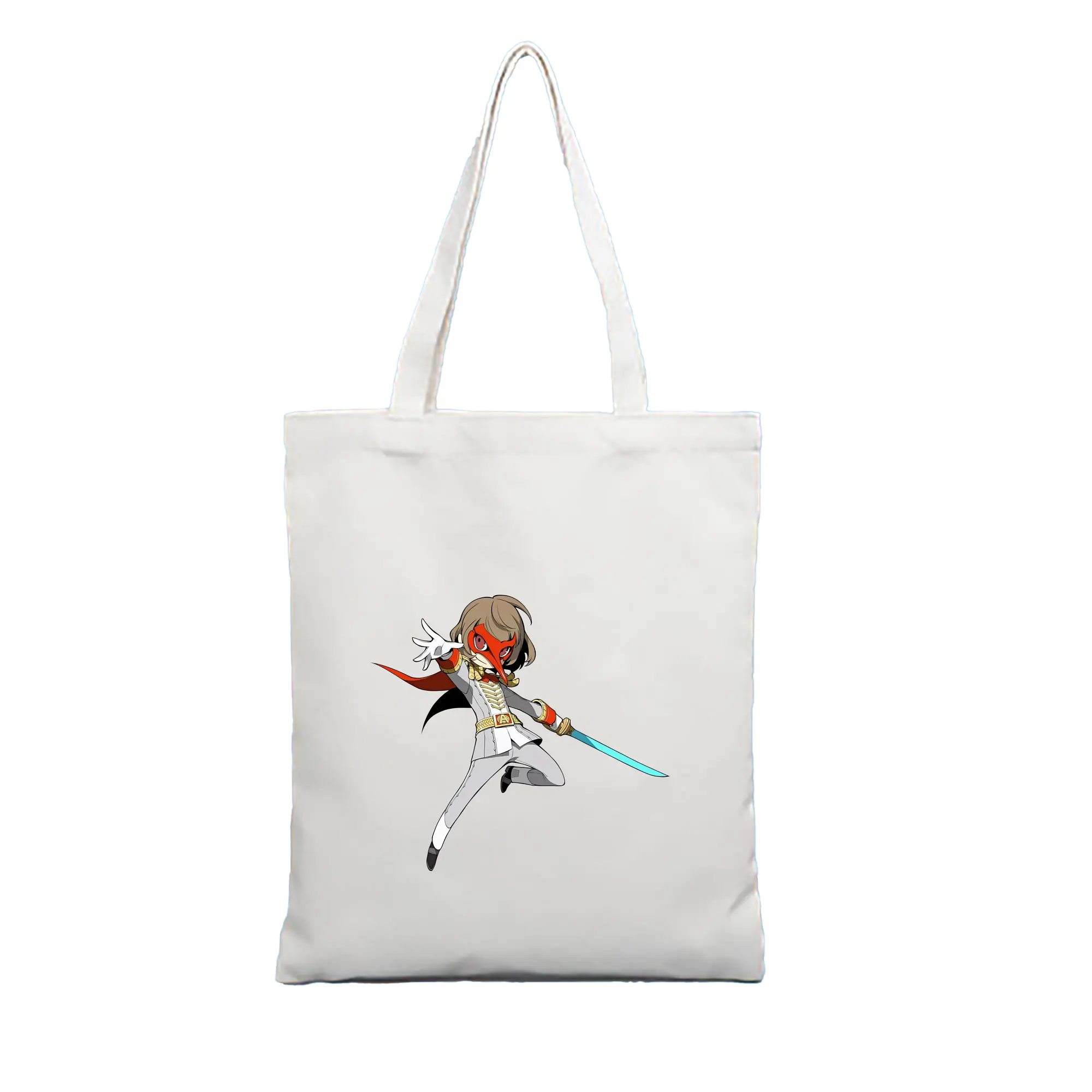 ペルソナ グッズ,明智吾郎 - 縦型キャンバス手提げバッグ（トートバッグ） ・ キャンバス素材 ・ ショッピング用 ・ 軽量 丈夫 お手入れ簡単