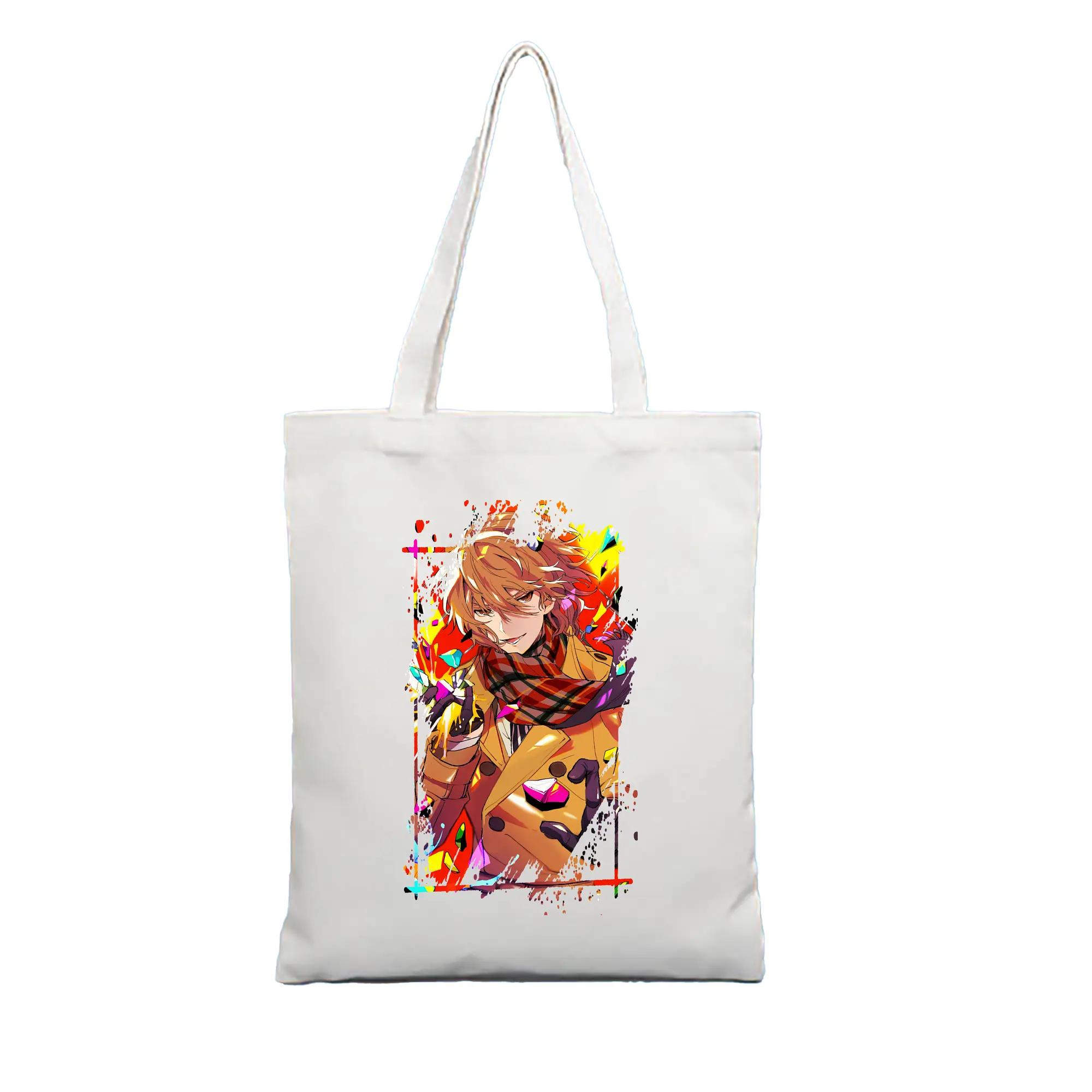 ペルソナ グッズ,明智吾郎 - 縦型キャンバス手提げバッグ（トートバッグ） ・ キャンバス素材 ・ ショッピング用 ・ 軽量 丈夫 お手入れ簡単