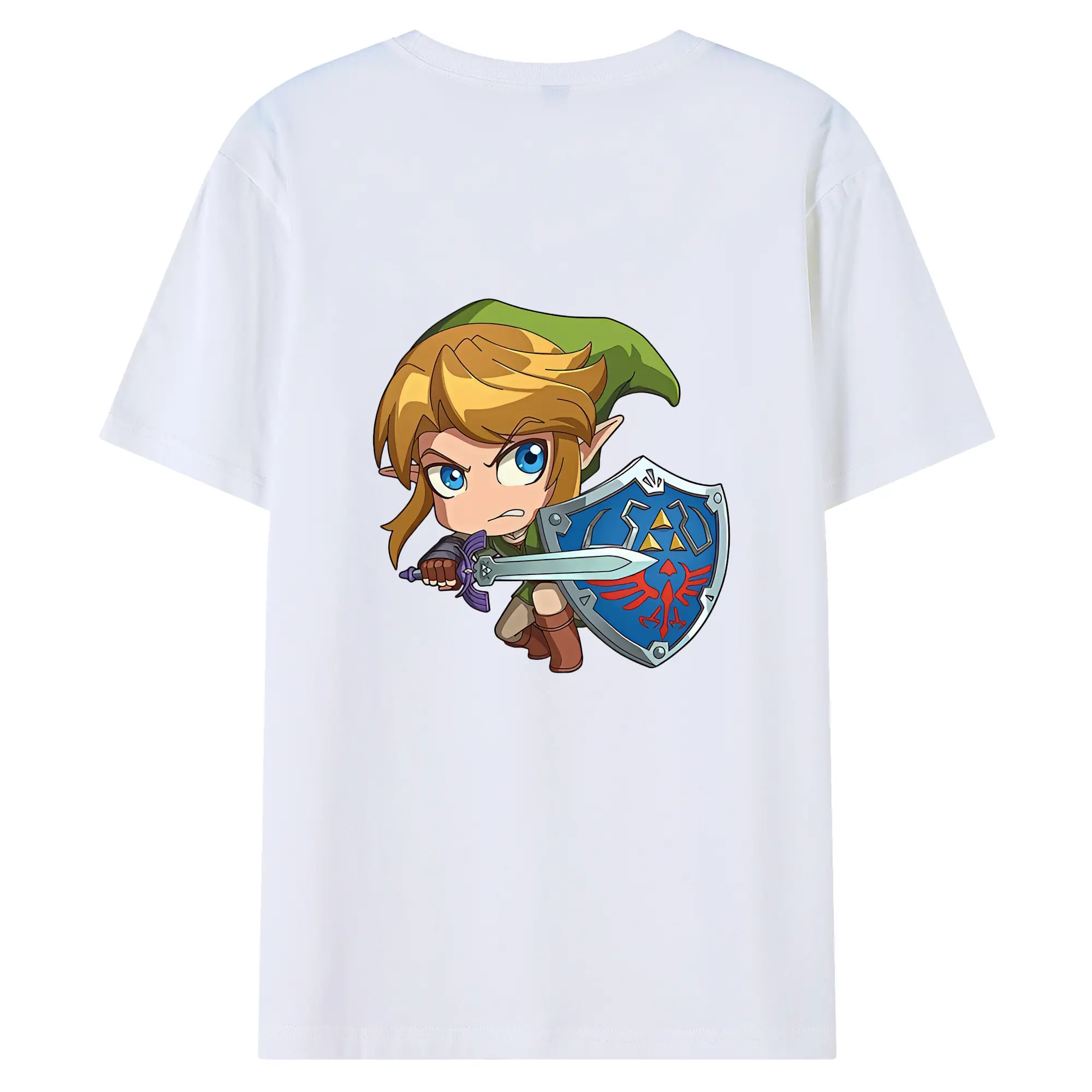 ゼルダの伝説 グッズ,リンク - 綿100％ 半袖Tシャツ ・ バックプリント ・ 快適 通気性 ・ 日常使い 散歩 スポーツ用