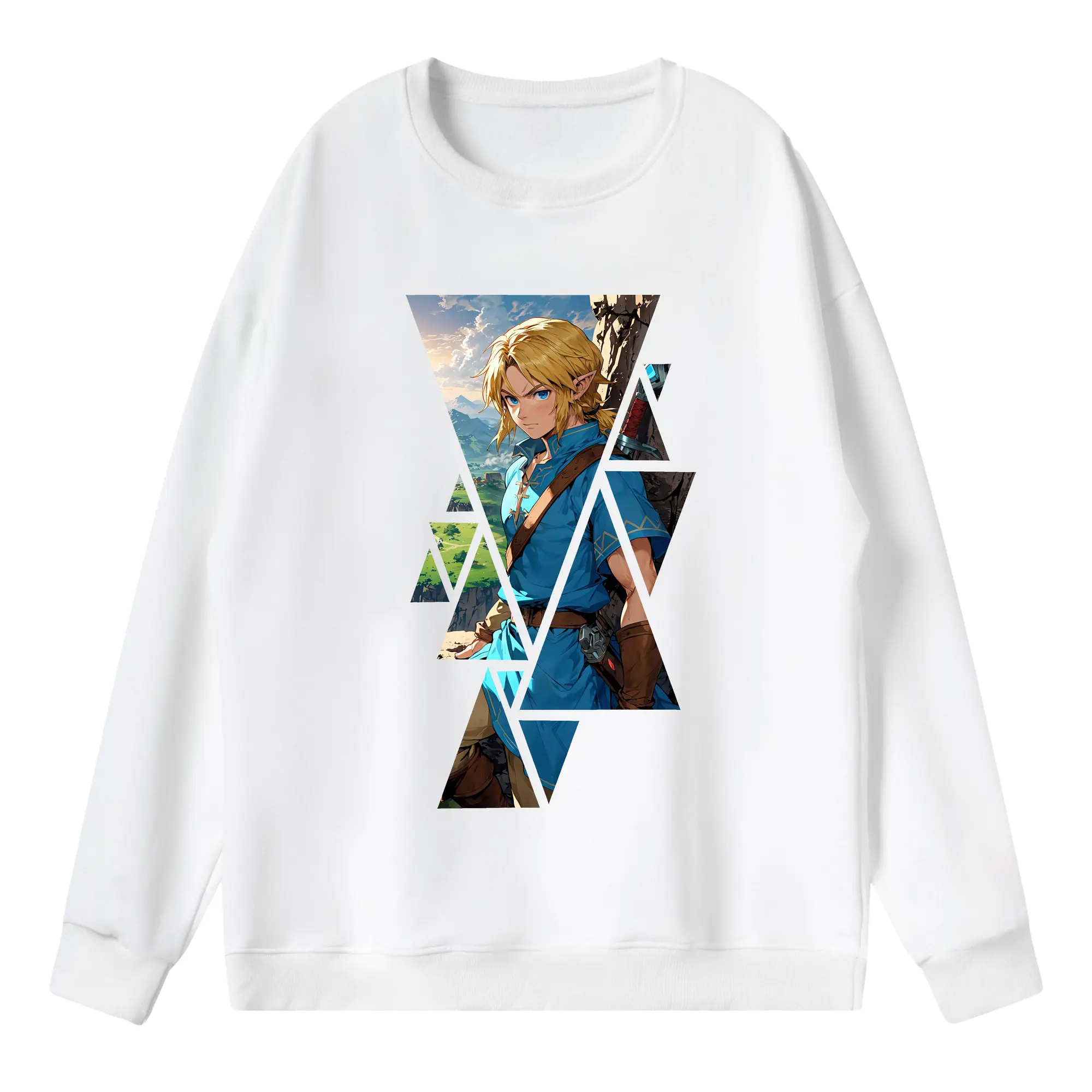 ゼルダの伝説 グッズ,リンク - 薄手 クルーネック スウェット 裏毛260g · ポリエステル 春秋向け カジュアル 男女兼用 · トレーナー デイリー スポーツ 散歩に最適