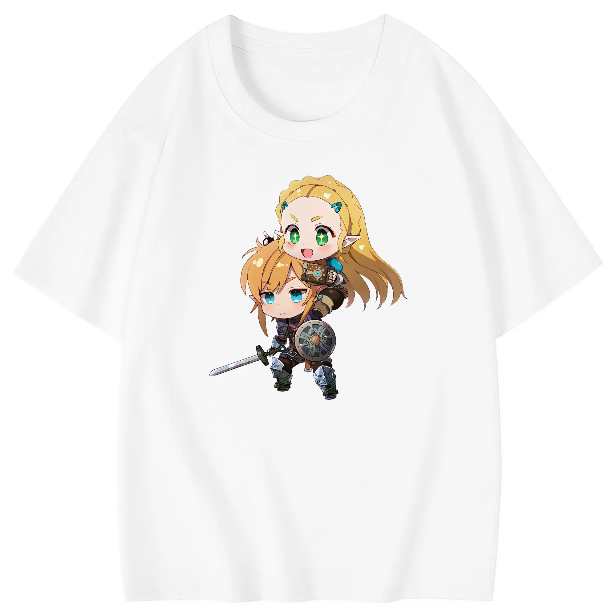ゼルダの伝説 グッズ,ゼルダ姫 - 綿100％ キッズTシャツ ・ フロントプリント ・ 快適 通気性 ・ スポーツ カジュアル 散歩用