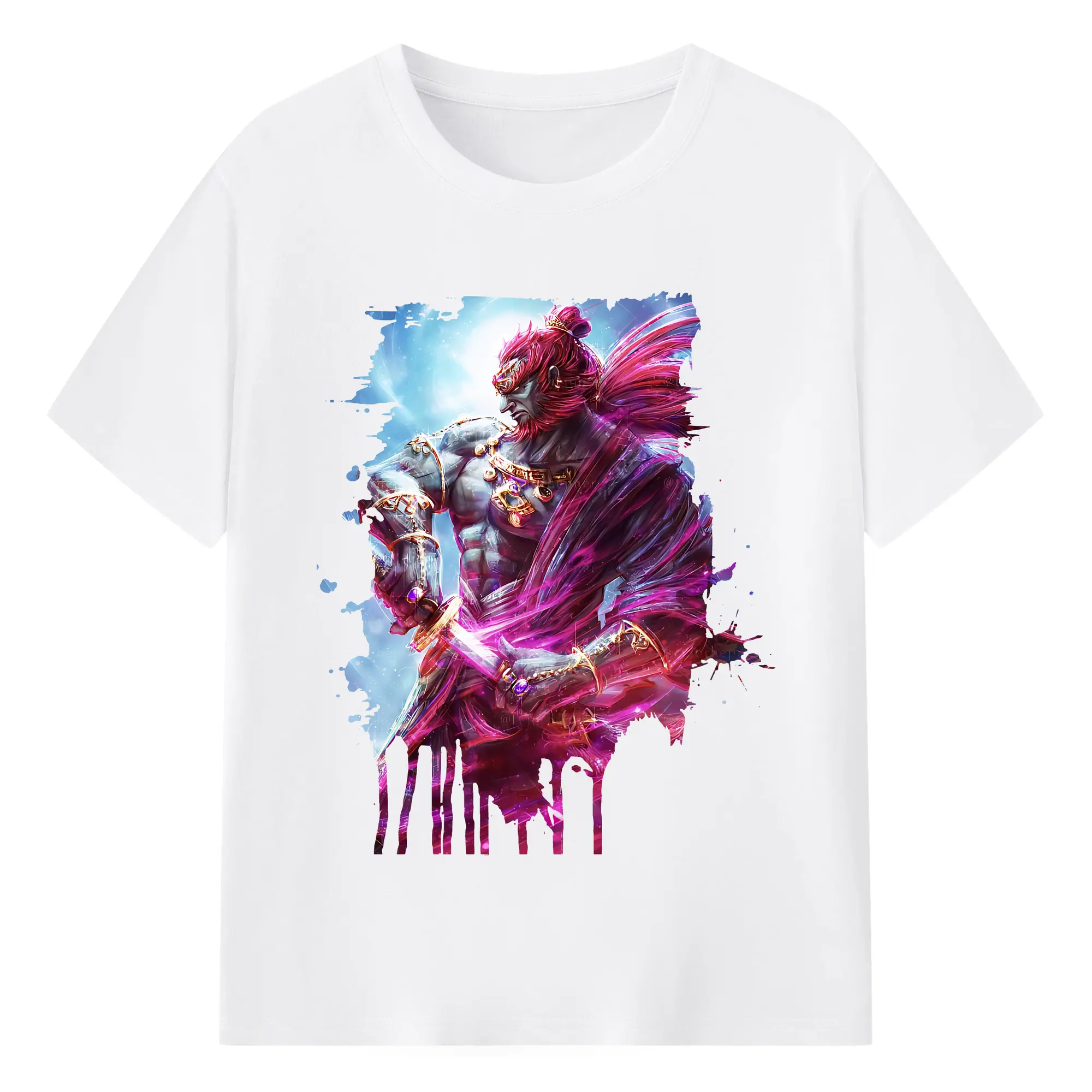 ゼルダの伝説 グッズ,ガノンドロフ - 綿100％ 半袖Tシャツ ・ フロントプリント ・ 快適 通気性 ・ 日常使い 散歩 スポーツ用