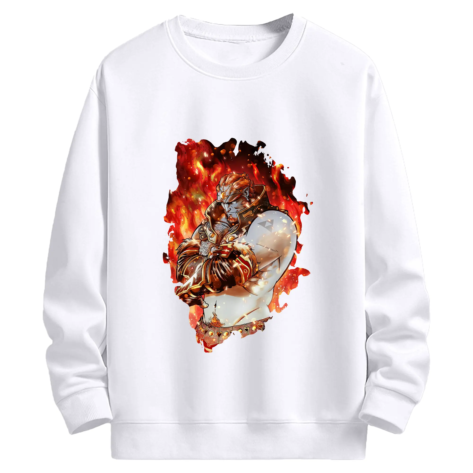 ゼルダの伝説 グッズ,ガノンドロフ - 高品質 クルーネック スウェット ・ コットン59％ ポリエステル41％ ・ ユニセックス 長袖 トレーナー ・ カジュアル デイリー スポーツ 散歩用