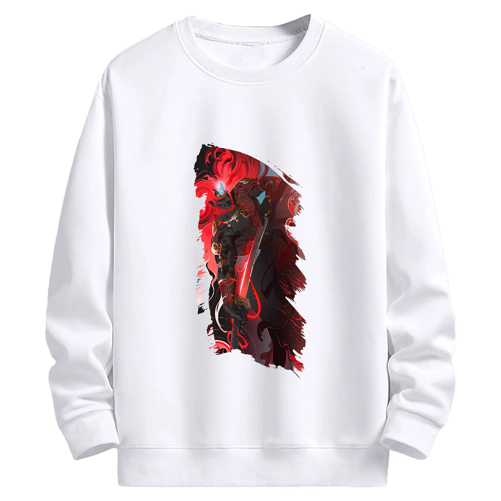 ゼルダの伝説 グッズ,ガノンドロフ - 高品質 クルーネック スウェット ・ コットン59％ ポリエステル41％ ・ ユニセックス 長袖 トレーナー ・ カジュアル デイリー スポーツ 散歩用