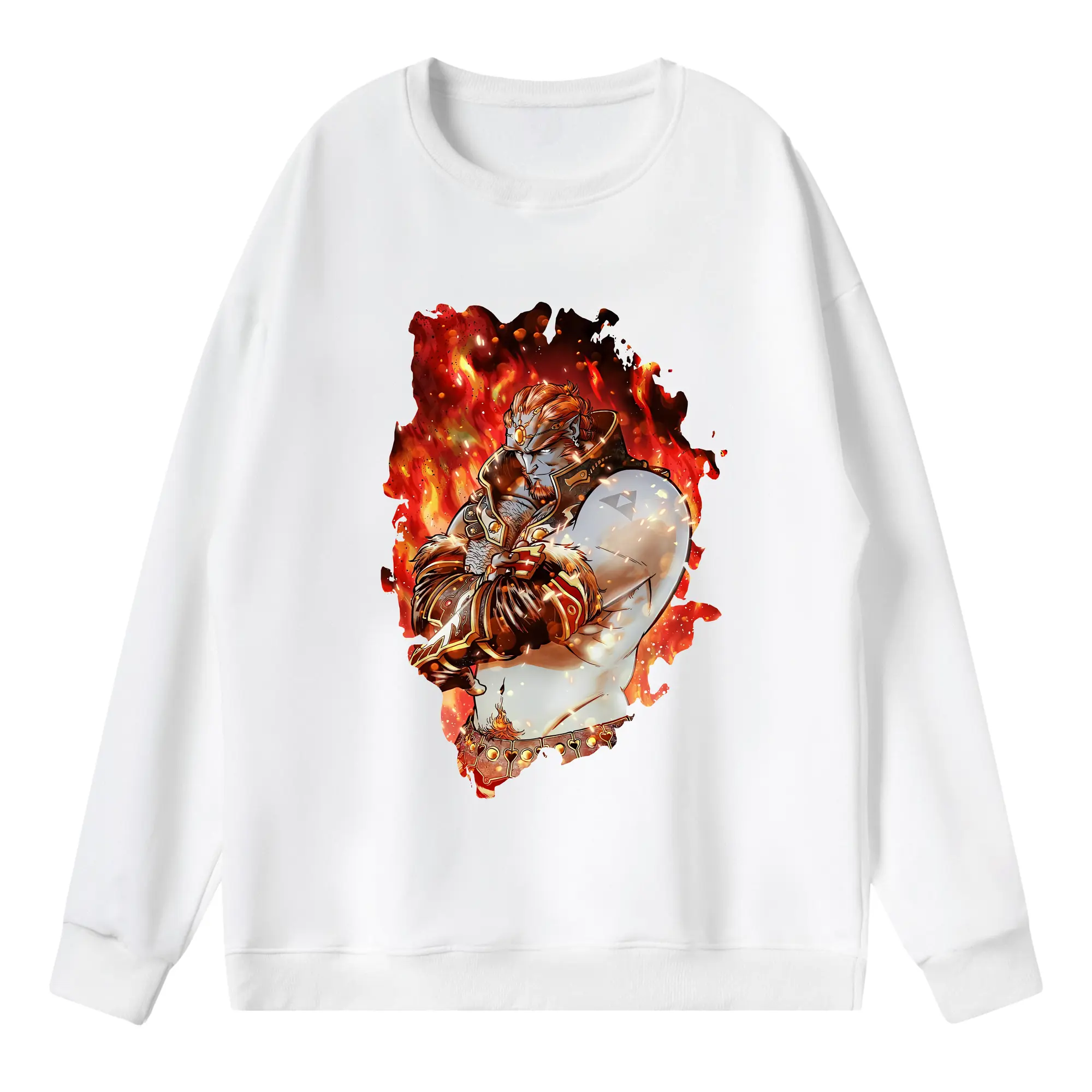 ゼルダの伝説 グッズ,ガノンドロフ - 薄手 クルーネック スウェット 裏毛260g · ポリエステル 春秋向け カジュアル 男女兼用 · トレーナー デイリー スポーツ 散歩に最適