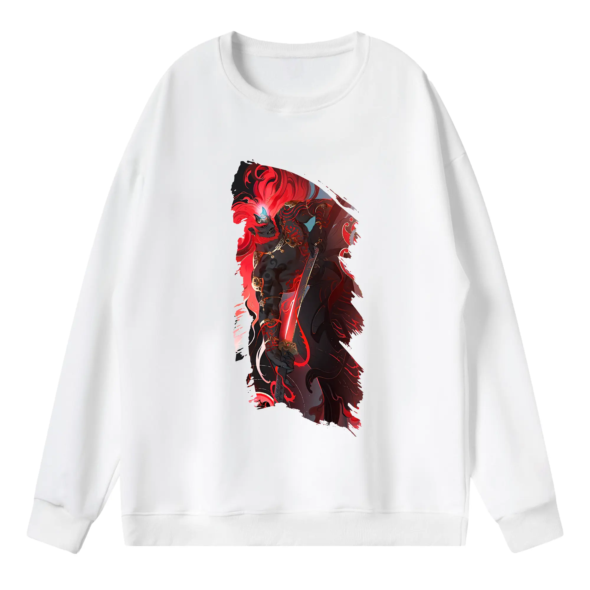 ゼルダの伝説 グッズ,ガノンドロフ - 薄手 クルーネック スウェット 裏毛260g · ポリエステル 春秋向け カジュアル 男女兼用 · トレーナー デイリー スポーツ 散歩に最適