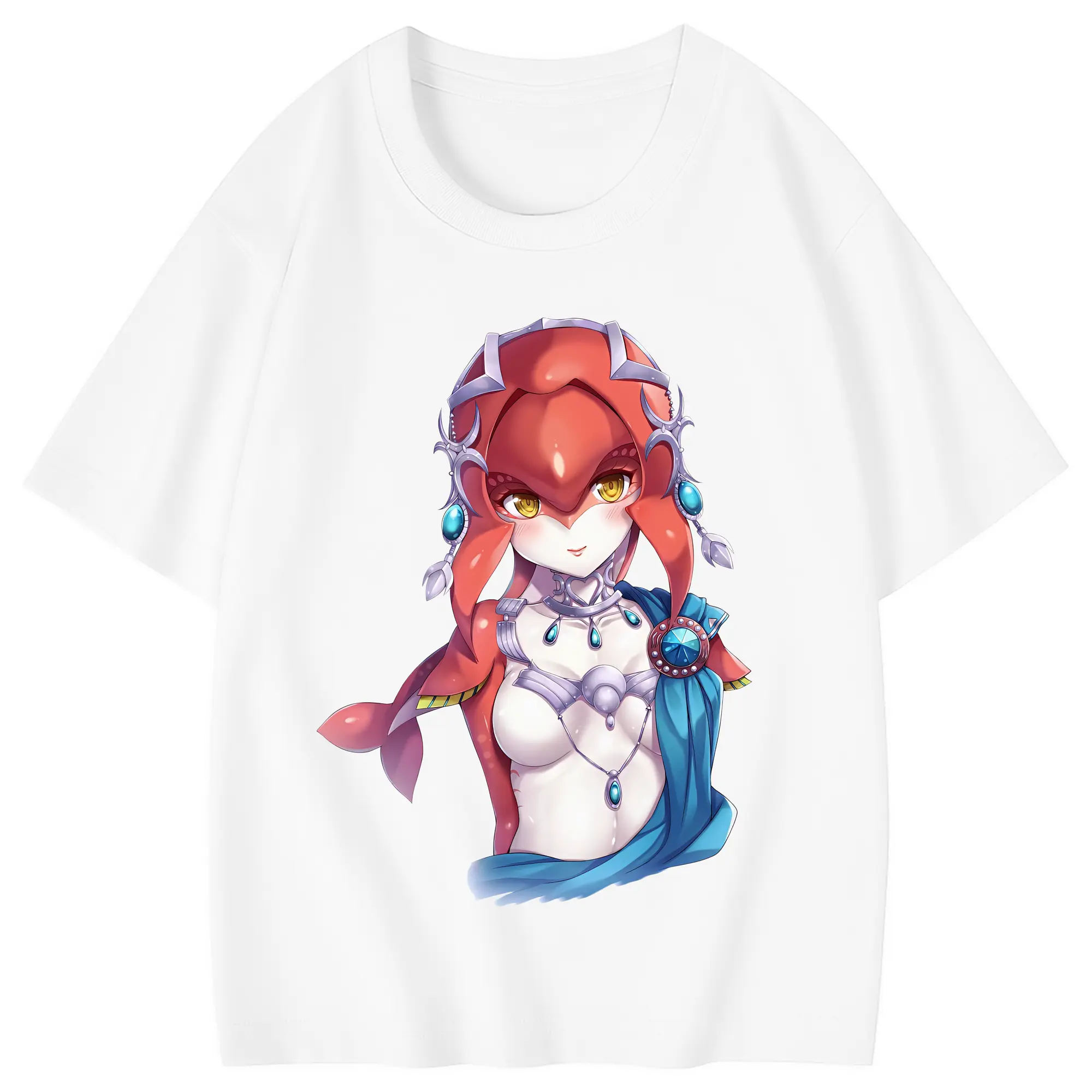 ゼルダの伝説 グッズ,Mipha - 綿100％ キッズTシャツ ・ フロントプリント ・ 快適 通気性 ・ スポーツ カジュアル 散歩用