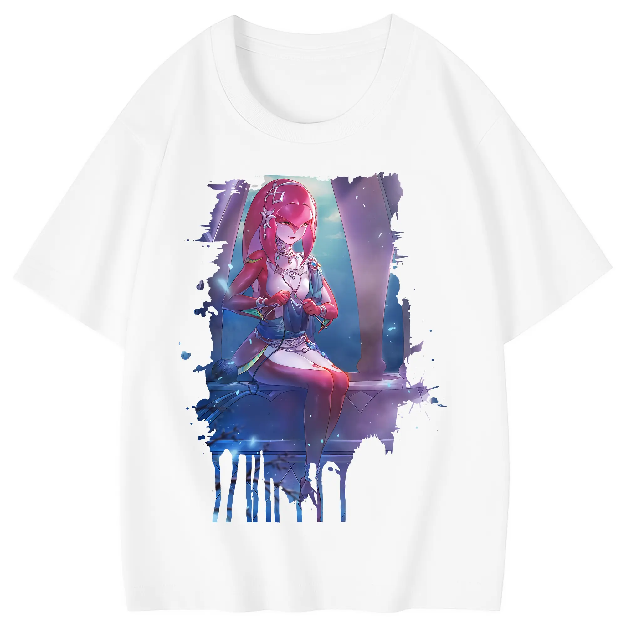 ゼルダの伝説 グッズ,Mipha - 綿100％ キッズTシャツ ・ フロントプリント ・ 快適 通気性 ・ スポーツ カジュアル 散歩用