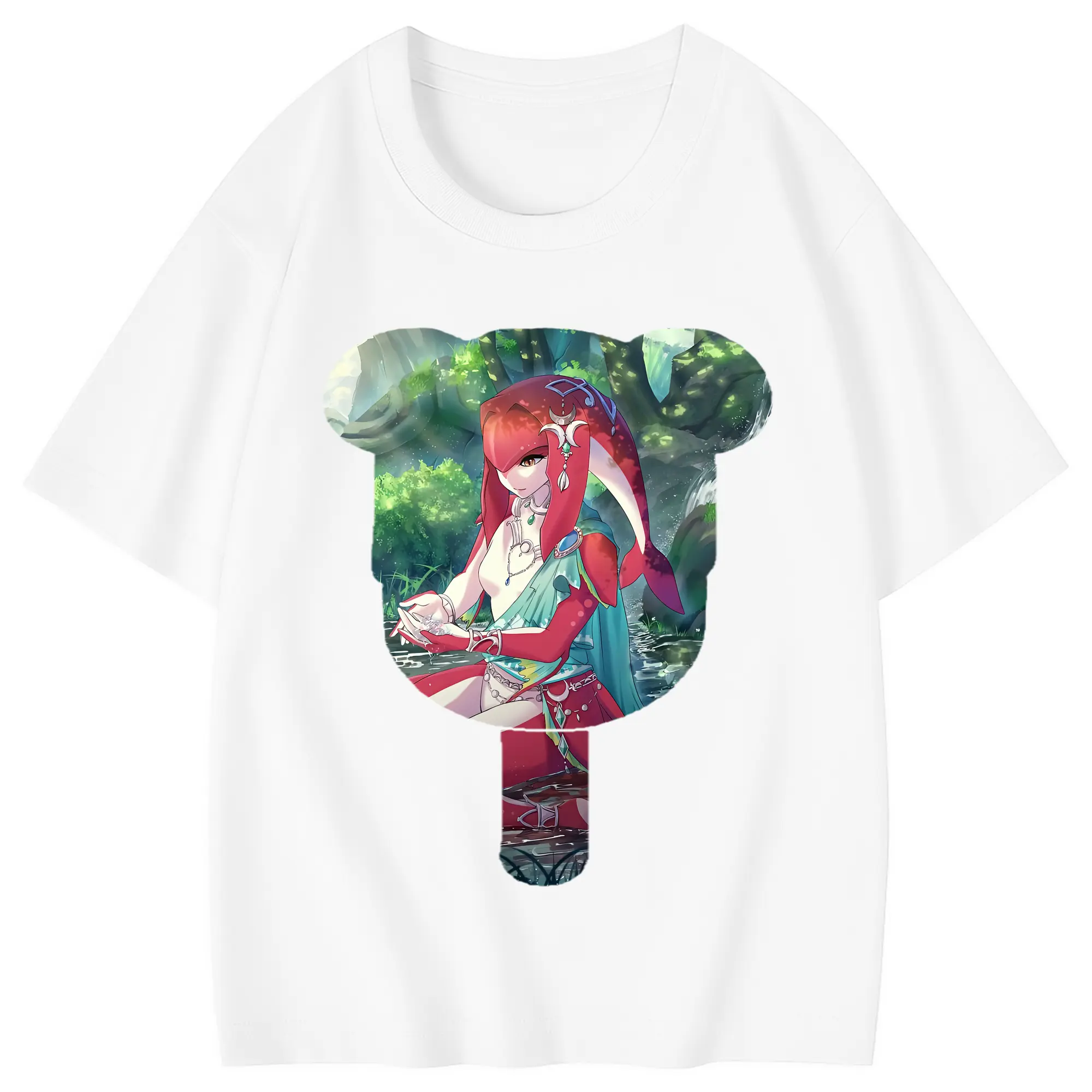 ゼルダの伝説 グッズ,Mipha - 綿100％ キッズTシャツ ・ フロントプリント ・ 快適 通気性 ・ スポーツ カジュアル 散歩用