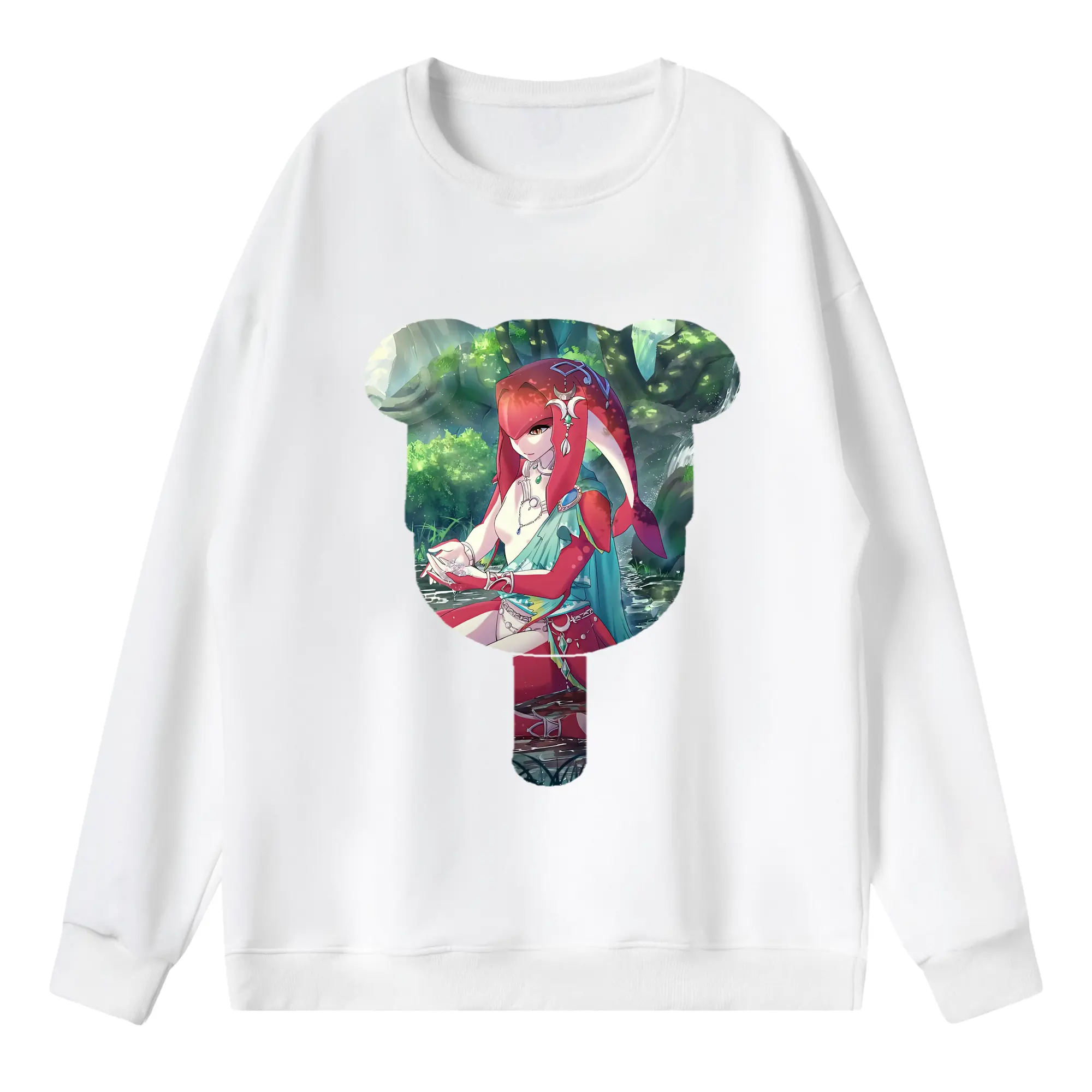 ゼルダの伝説 グッズ,Mipha - 薄手 クルーネック スウェット 裏毛260g · ポリエステル 春秋向け カジュアル 男女兼用 · トレーナー デイリー スポーツ 散歩に最適