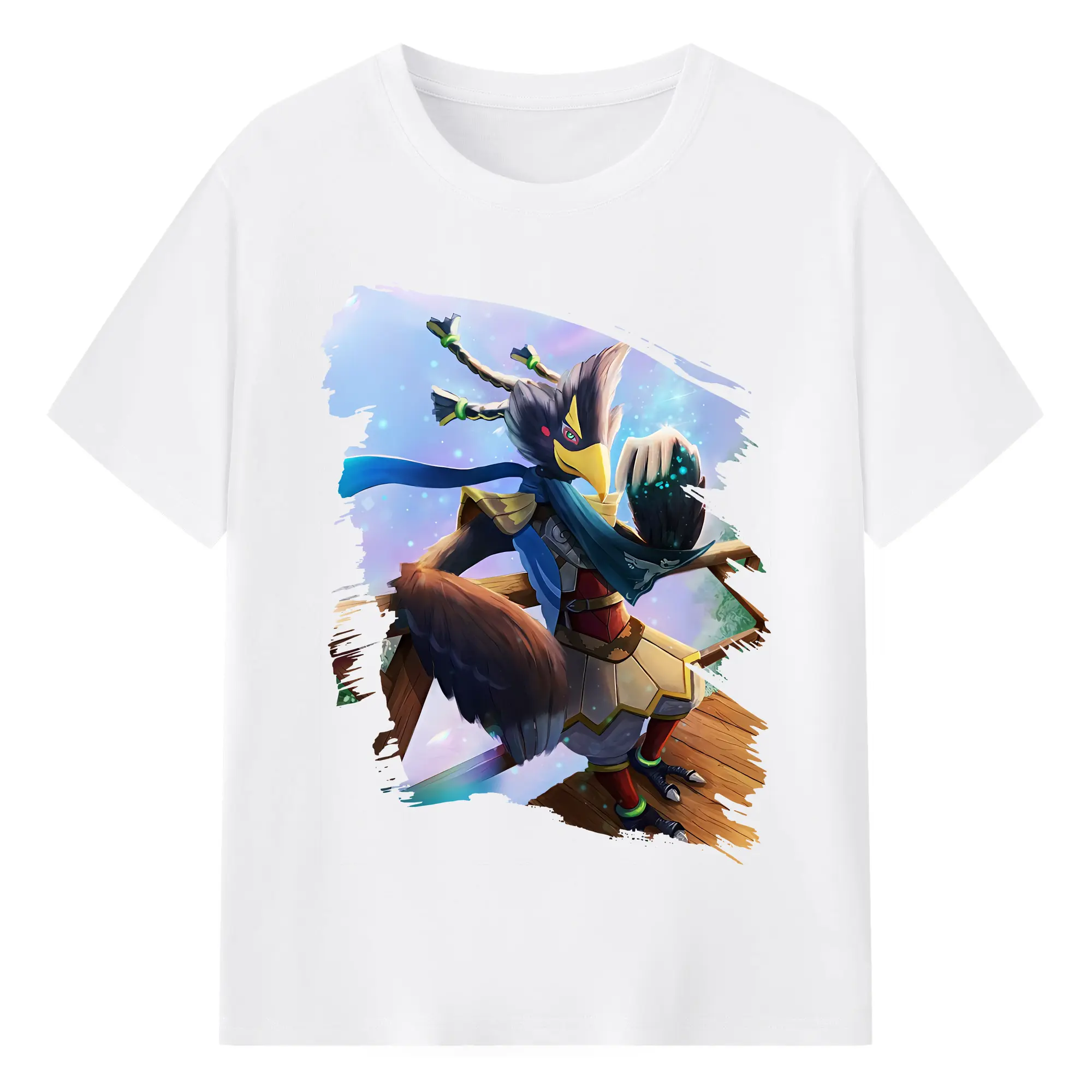 ゼルダの伝説 グッズ,Revali - 綿100％ 半袖Tシャツ ・ フロントプリント ・ 快適 通気性 ・ 日常使い 散歩 スポーツ用
