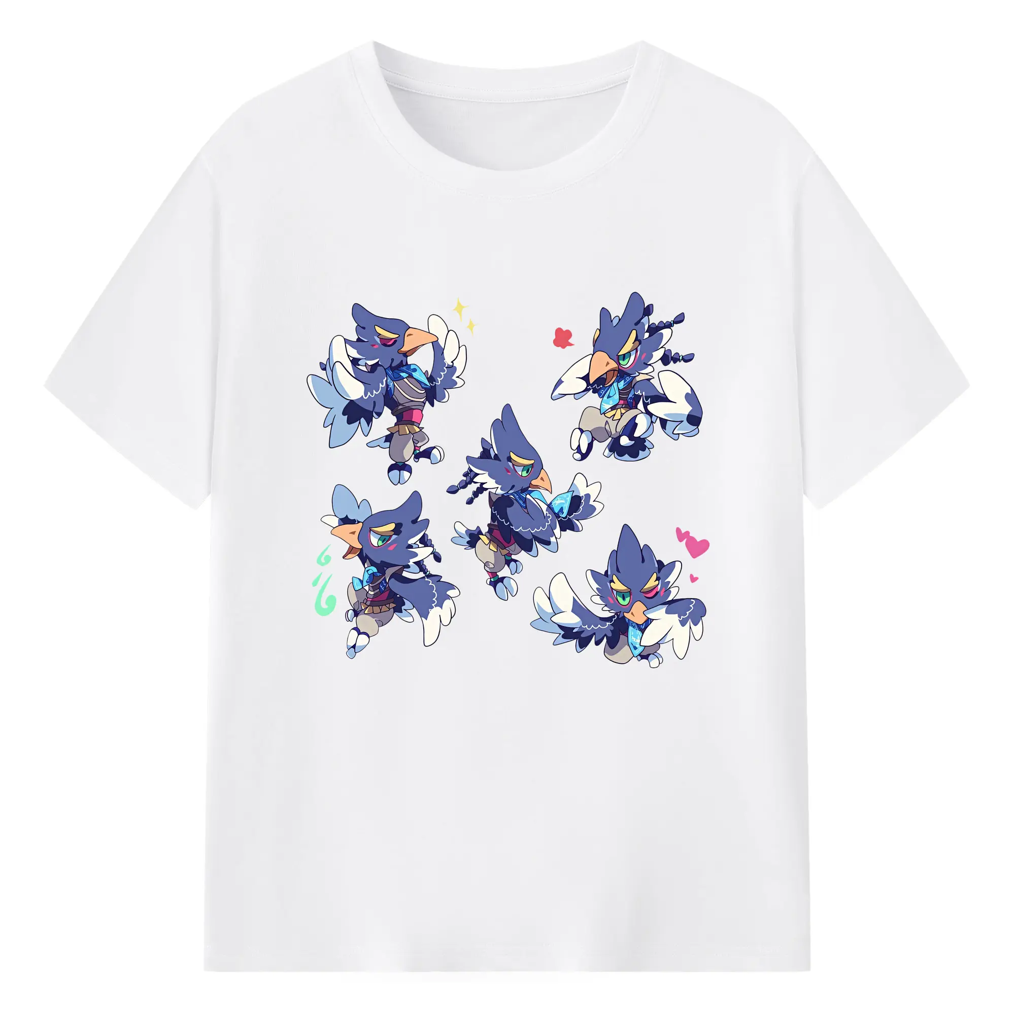ゼルダの伝説 グッズ,Revali - 綿100％ 半袖Tシャツ ・ フロントプリント ・ 快適 通気性 ・ 日常使い 散歩 スポーツ用