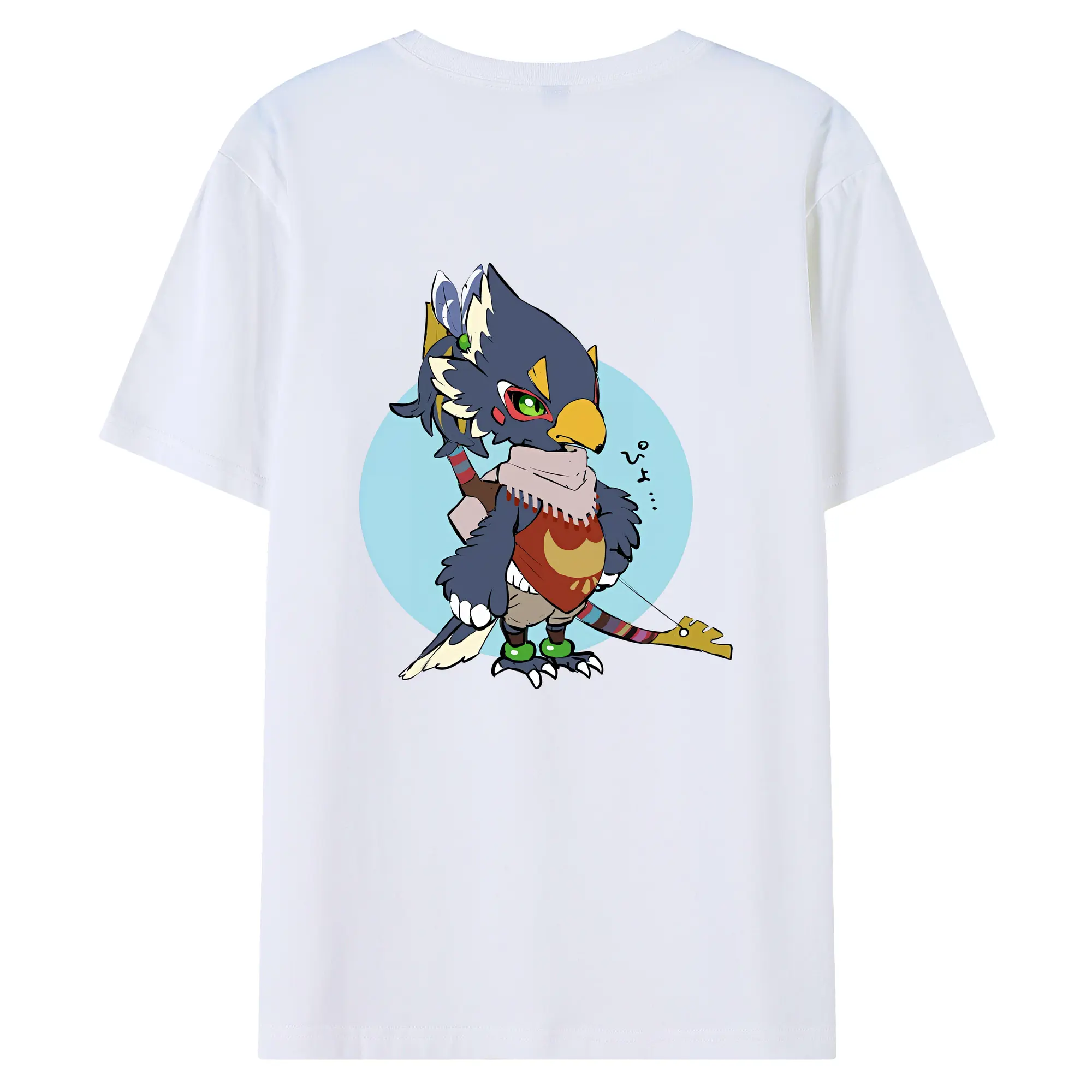 ゼルダの伝説 グッズ,Revali - 綿100％ 半袖Tシャツ ・ バックプリント ・ 快適 通気性 ・ 日常使い 散歩 スポーツ用