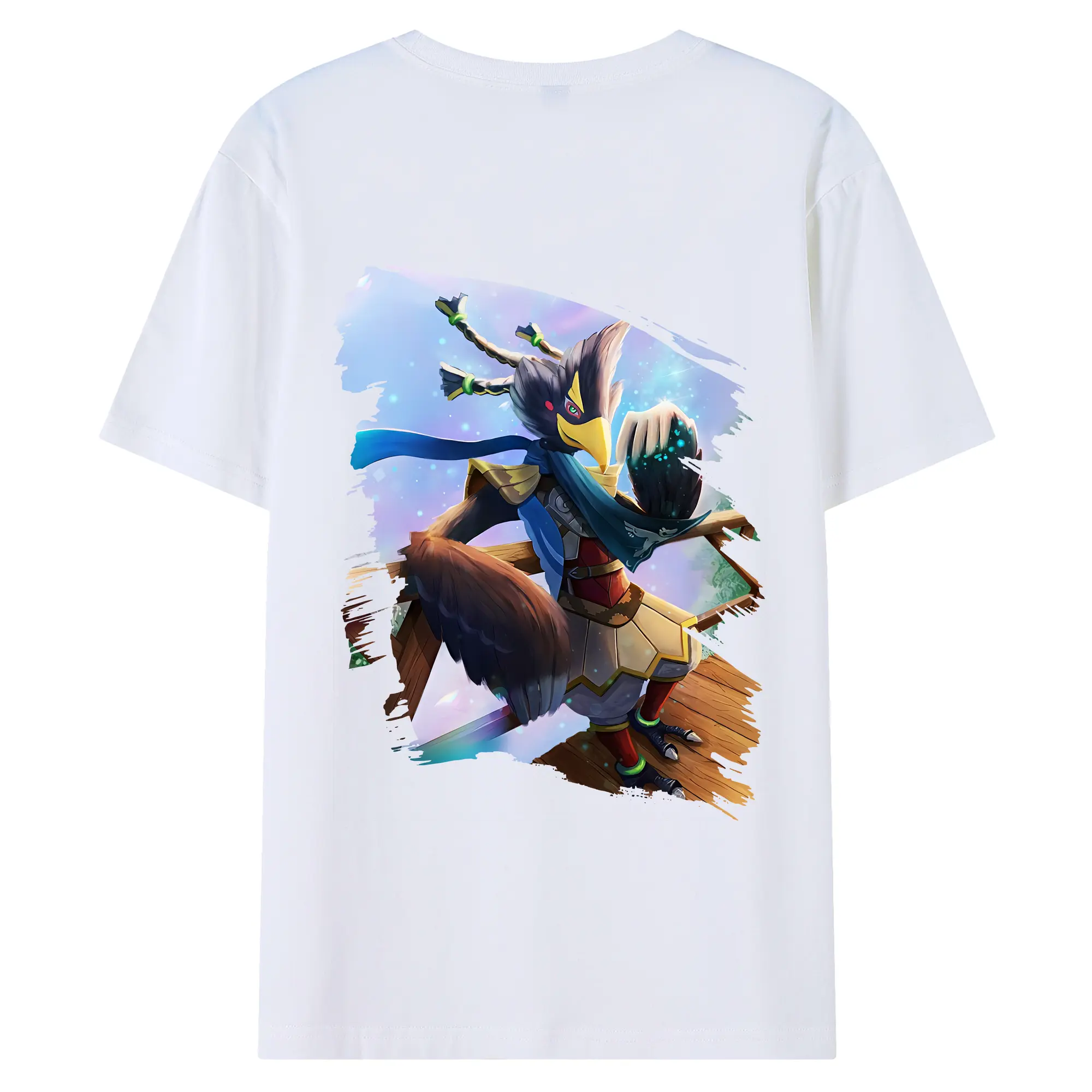 ゼルダの伝説 グッズ,Revali - 綿100％ 半袖Tシャツ ・ バックプリント ・ 快適 通気性 ・ 日常使い 散歩 スポーツ用