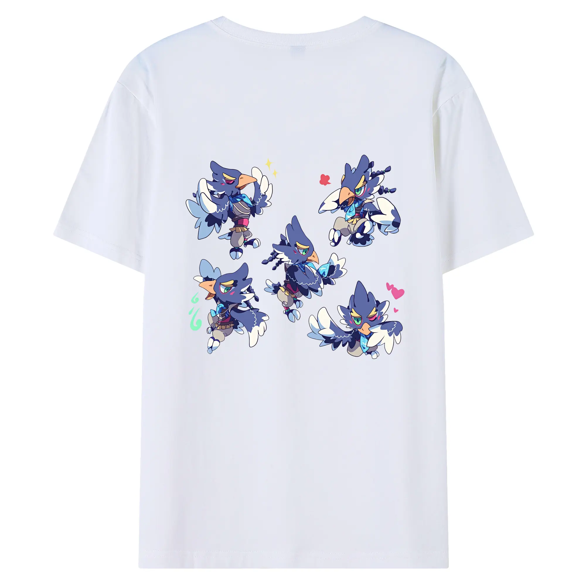 ゼルダの伝説 グッズ,Revali - 綿100％ 半袖Tシャツ ・ バックプリント ・ 快適 通気性 ・ 日常使い 散歩 スポーツ用