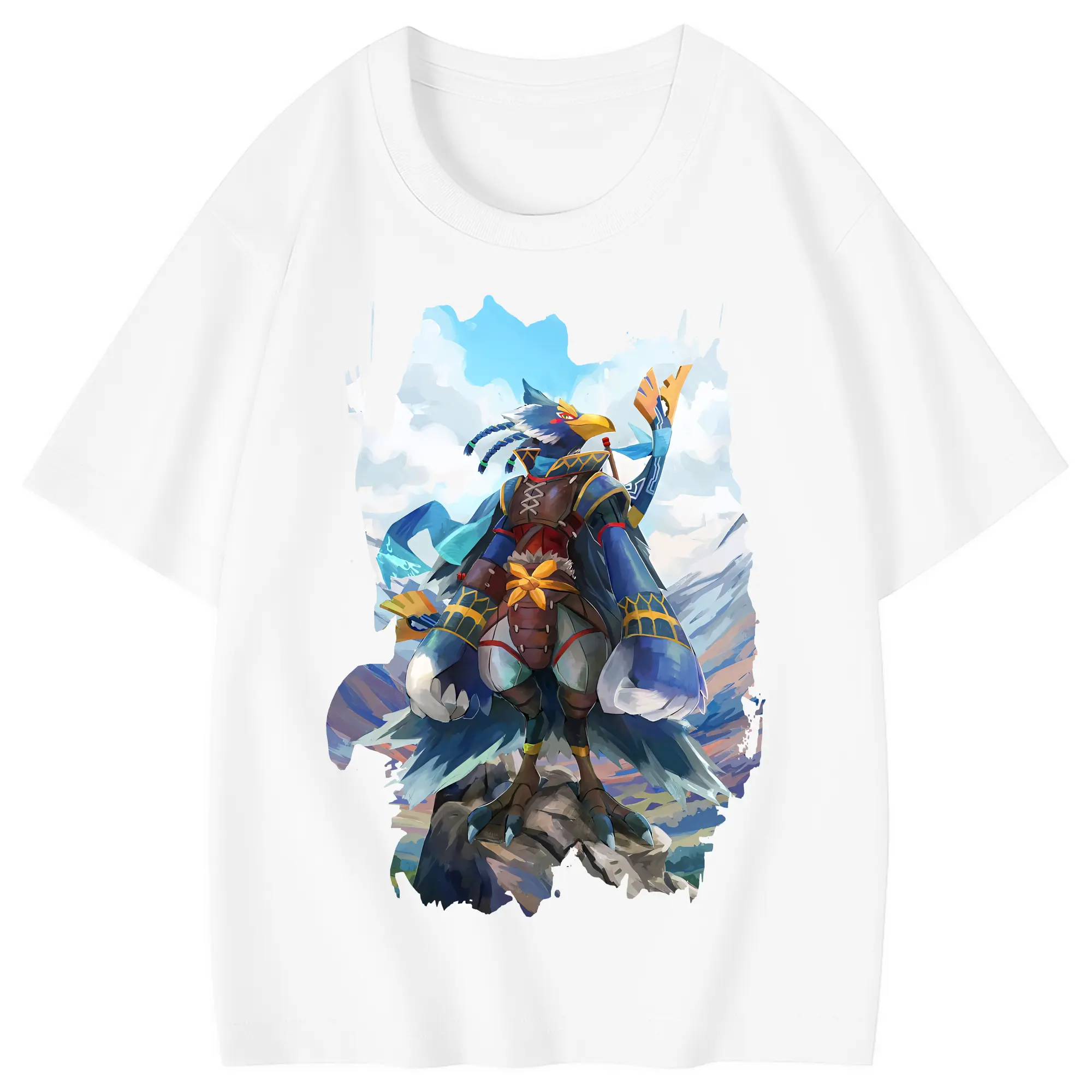 ゼルダの伝説 グッズ,Revali - 綿100％ キッズTシャツ ・ フロントプリント ・ 快適 通気性 ・ スポーツ カジュアル 散歩用