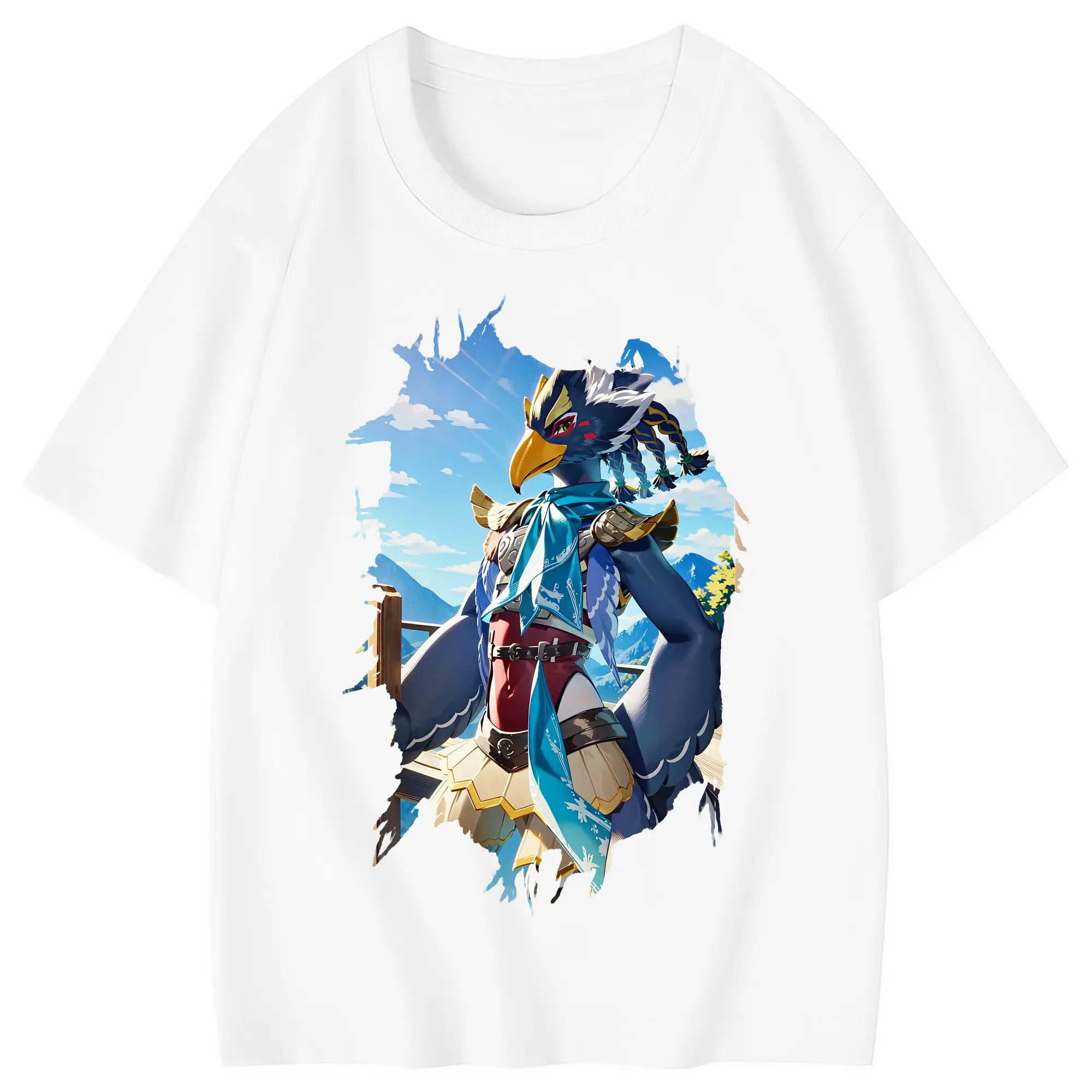 ゼルダの伝説 グッズ,Revali - 綿100％ キッズTシャツ ・ フロントプリント ・ 快適 通気性 ・ スポーツ カジュアル 散歩用
