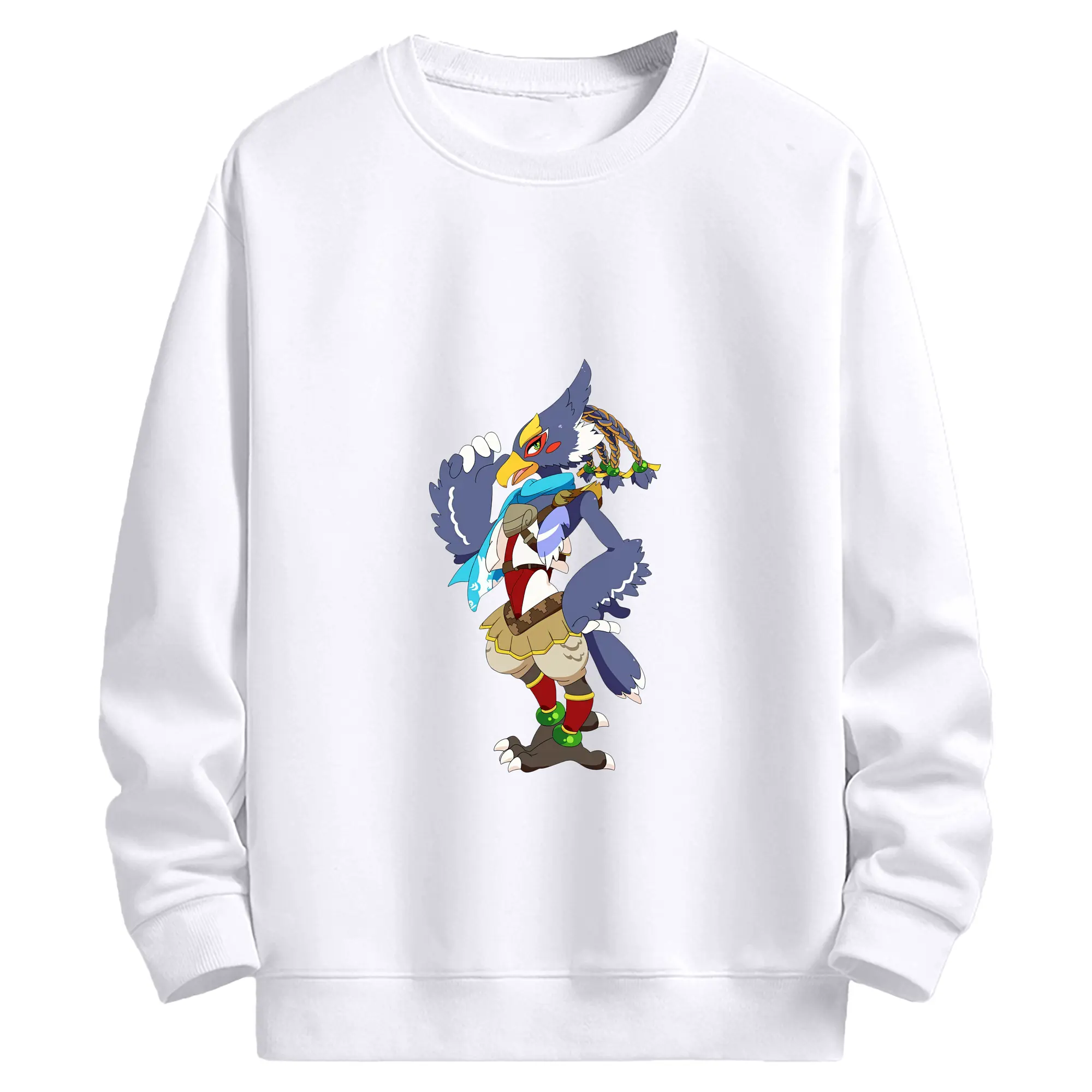 ゼルダの伝説 グッズ,Revali - 高品質 クルーネック スウェット ・ コットン59％ ポリエステル41％ ・ ユニセックス 長袖 トレーナー ・ カジュアル デイリー スポーツ 散歩用